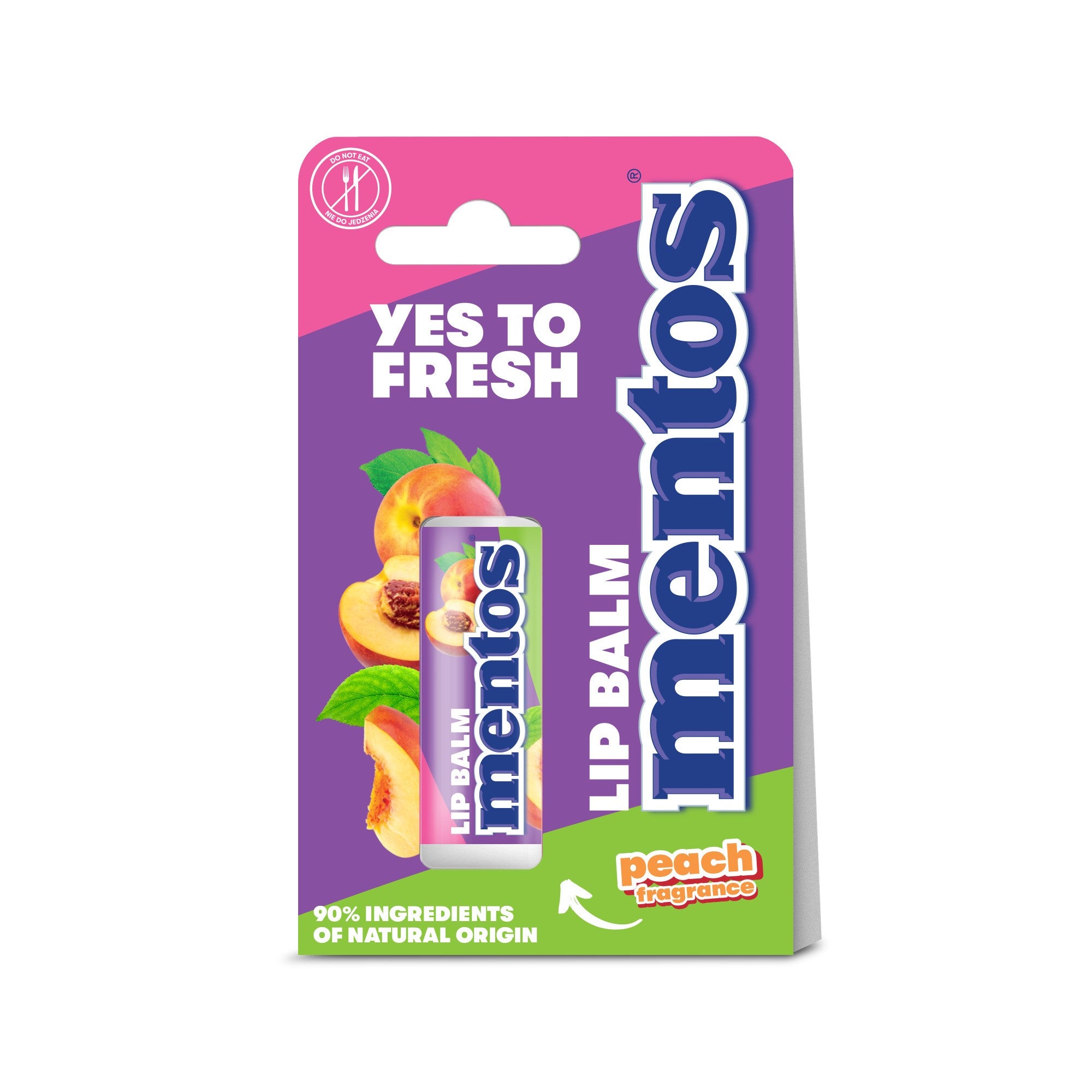 MENTOS Lip Balm Peach 4.4 g | Vaistine1.lt