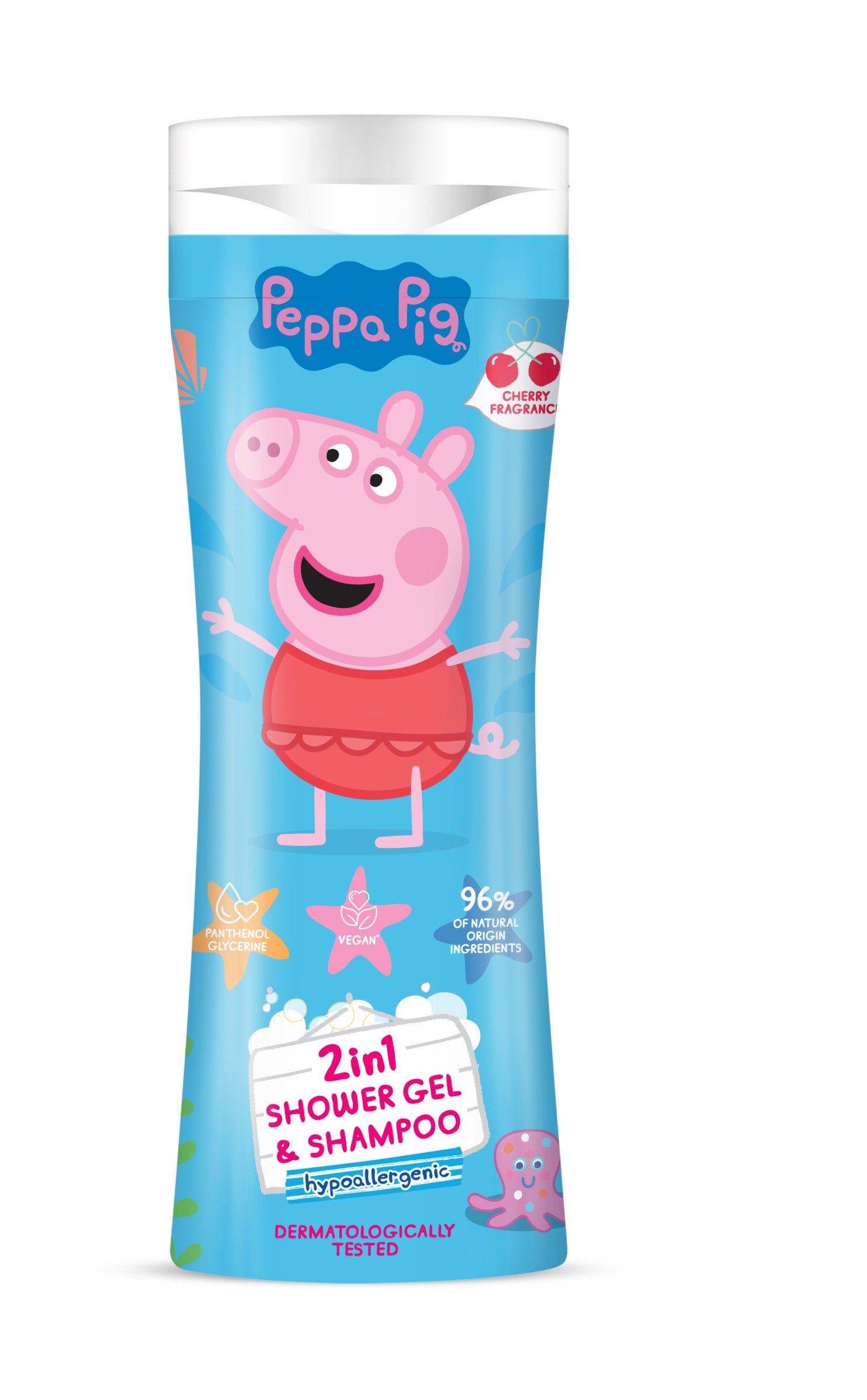 PEPPA PIG Shower Gel and Shampoo 2in1 Cherry 300 ml | Vaistine1.lt