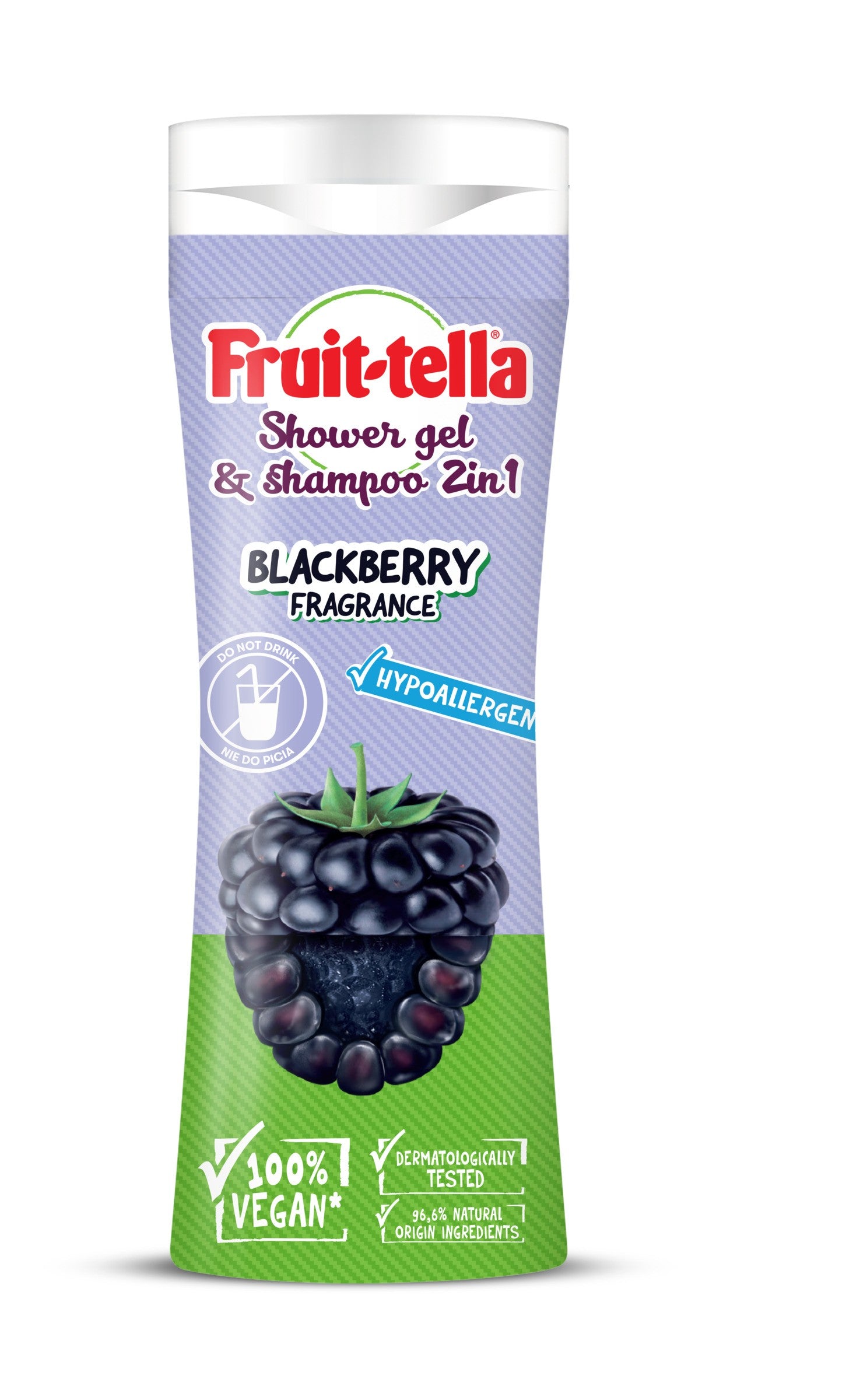 FRUIT-TELLA Shower gel and shampoo 2in1 Blackberry 300 ml | Vaistine1.lt