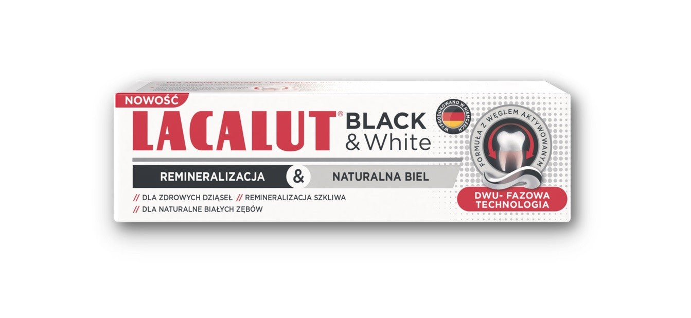 LACALUT Black & White Toothpaste 75 ml | Vaistine1.lt