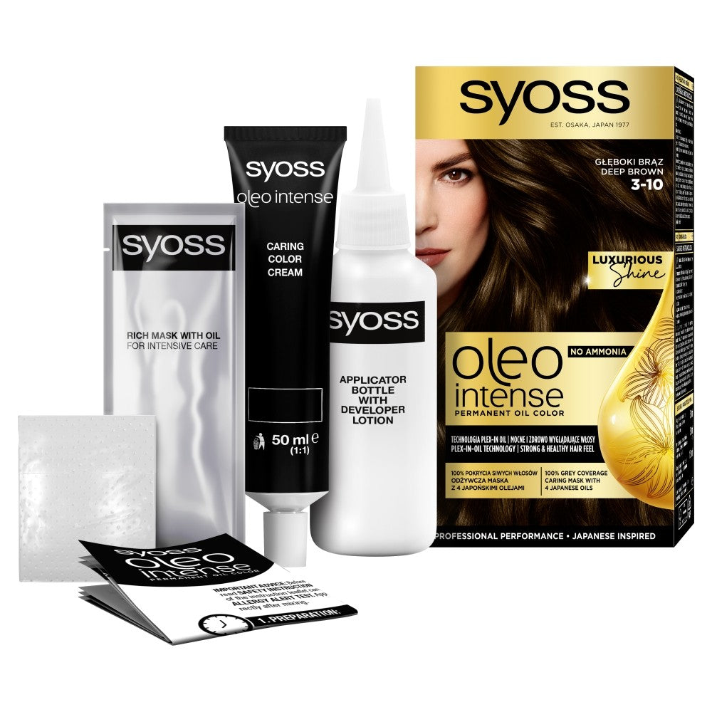 SYOSS Oleo Intense Hair Color 3-10 Deep Brown | Vaistine1.lt