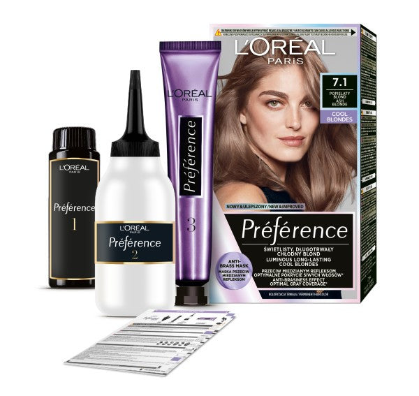 LOREAL Preference Hair Color 7.1 Ash Brown 1 pc. | Vaistine1.lt | WestPharmacy.eu