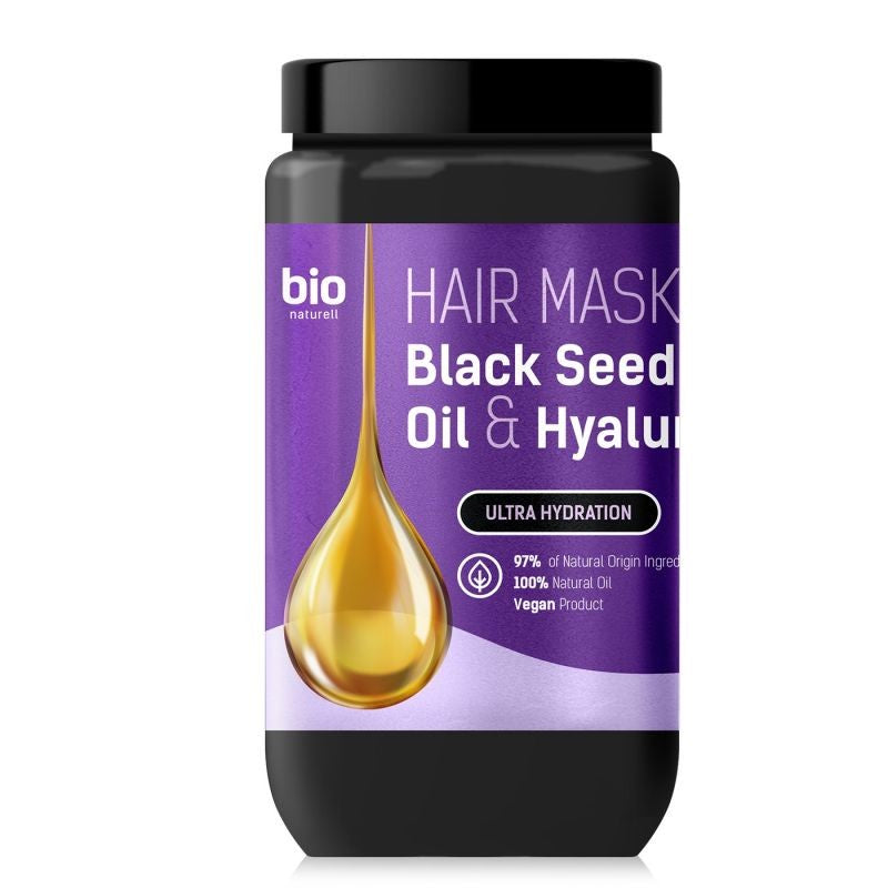 BIO NATURELL Black Seed Oil & Hyaluronic Acid Hair Mask 946 ml | Vaistine1.lt