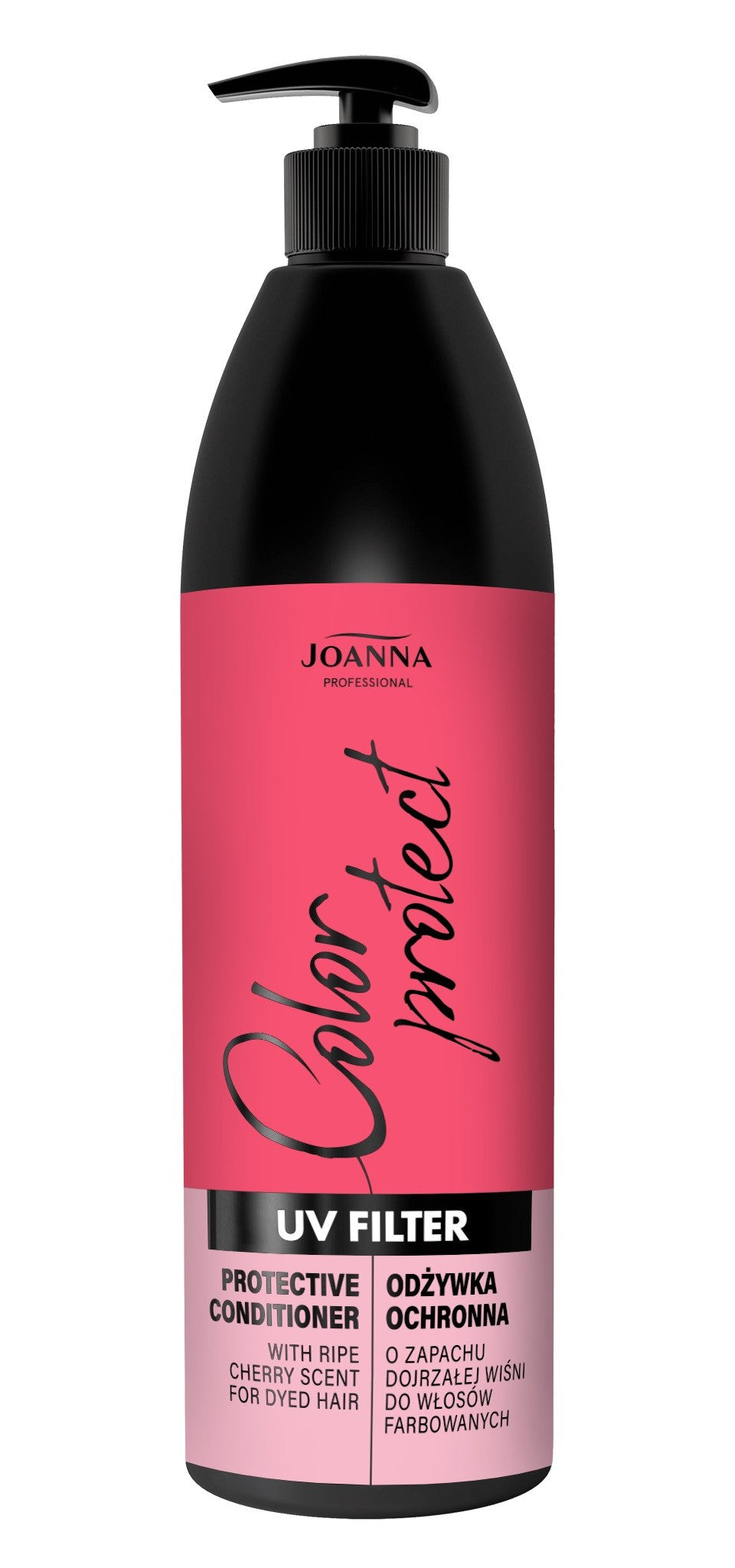 JOANNA PROFESSIONAL UV Filter Protective conditioner with the scent of ripe cherry for colored hair, 1000 ml | Vaistine1.lt