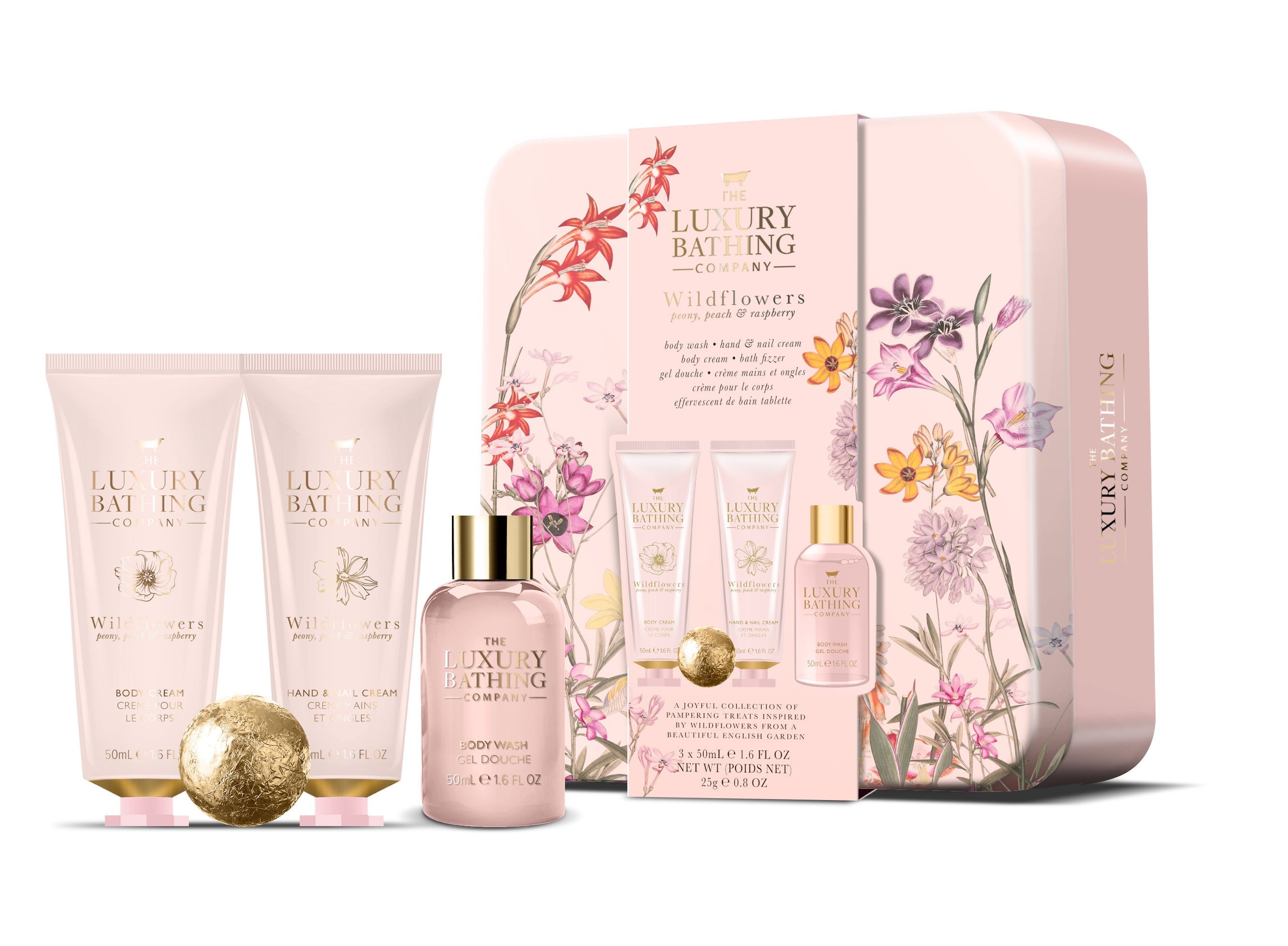 LUXUSO MAUDYMOSI ĮMONĖ Wildflowers dovanų rinkinys - Pionas, | Vaistine1.lt