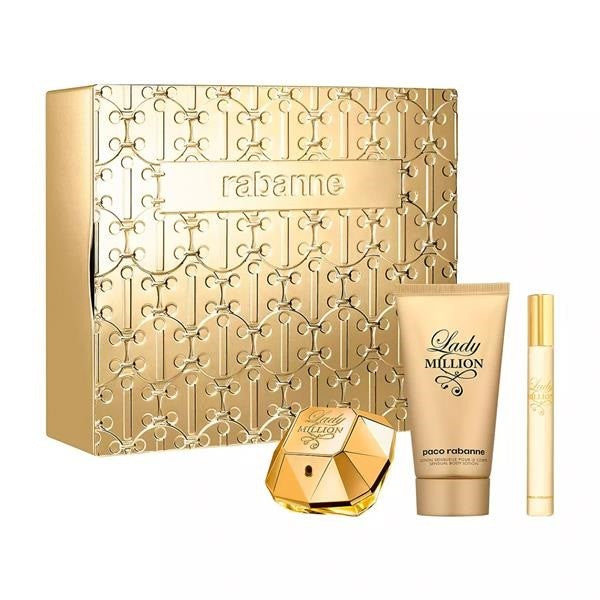 PACO RABANNE Lady Million gift set (eau de parfum 80ml + eau de parfum 10ml + body lotion 100ml) | Vaistine1.lt | WestPharmacy.eu
