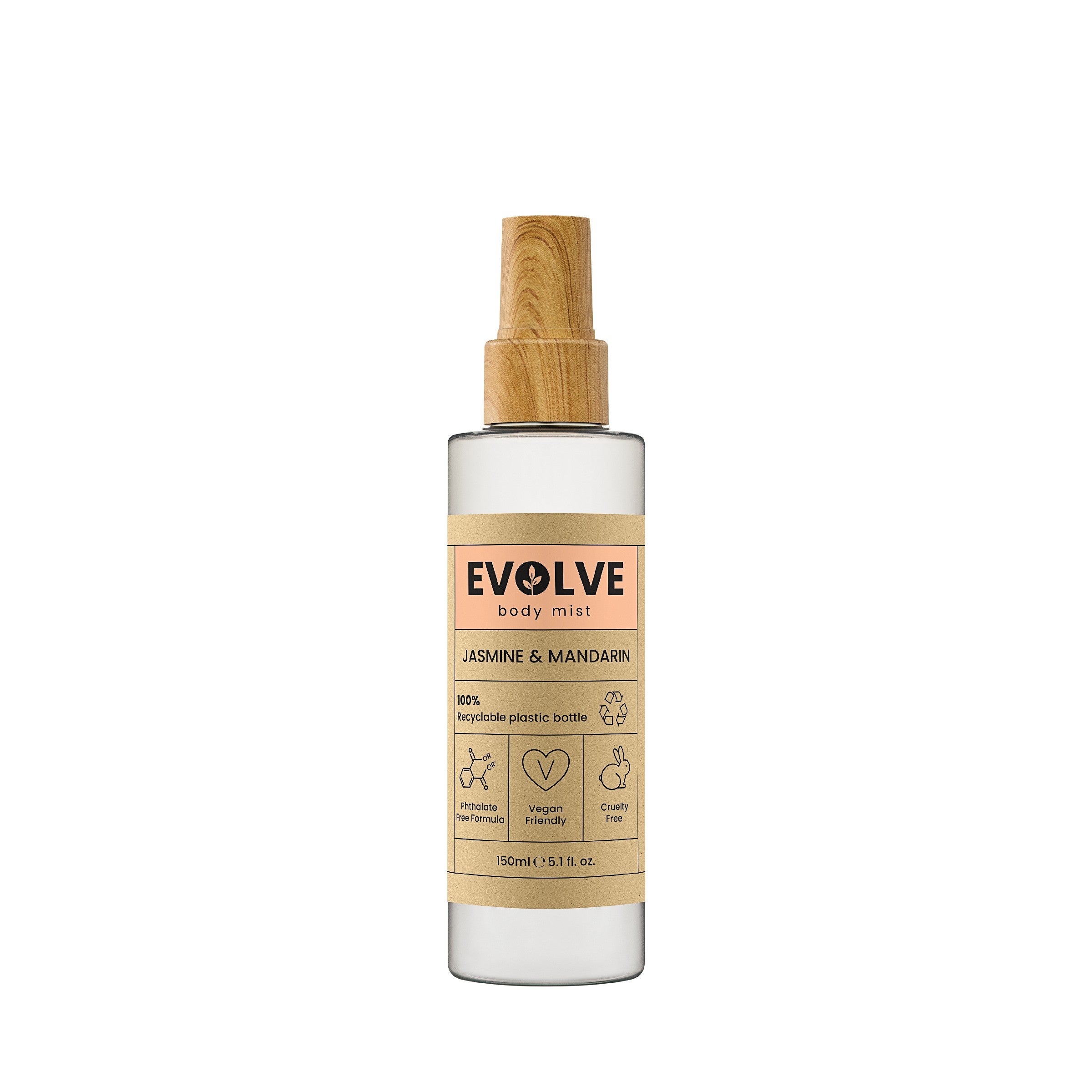 EVOLVE Jazminų ir mandarinų kūno purškiklis 150 ml | Vaistine1.lt