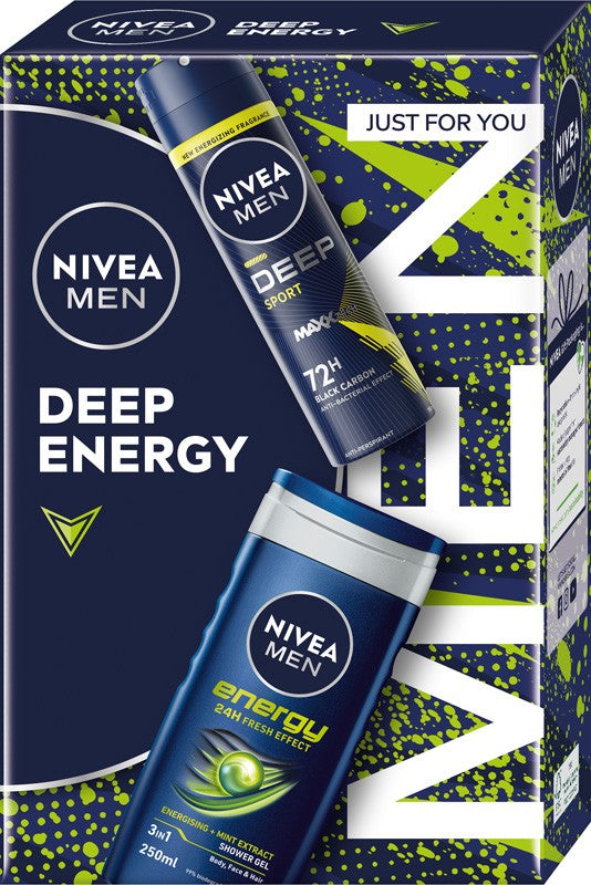 NIVEA Men Deep Energy Gift Set  | Vaistine1.lt | WestPharmacy.eu