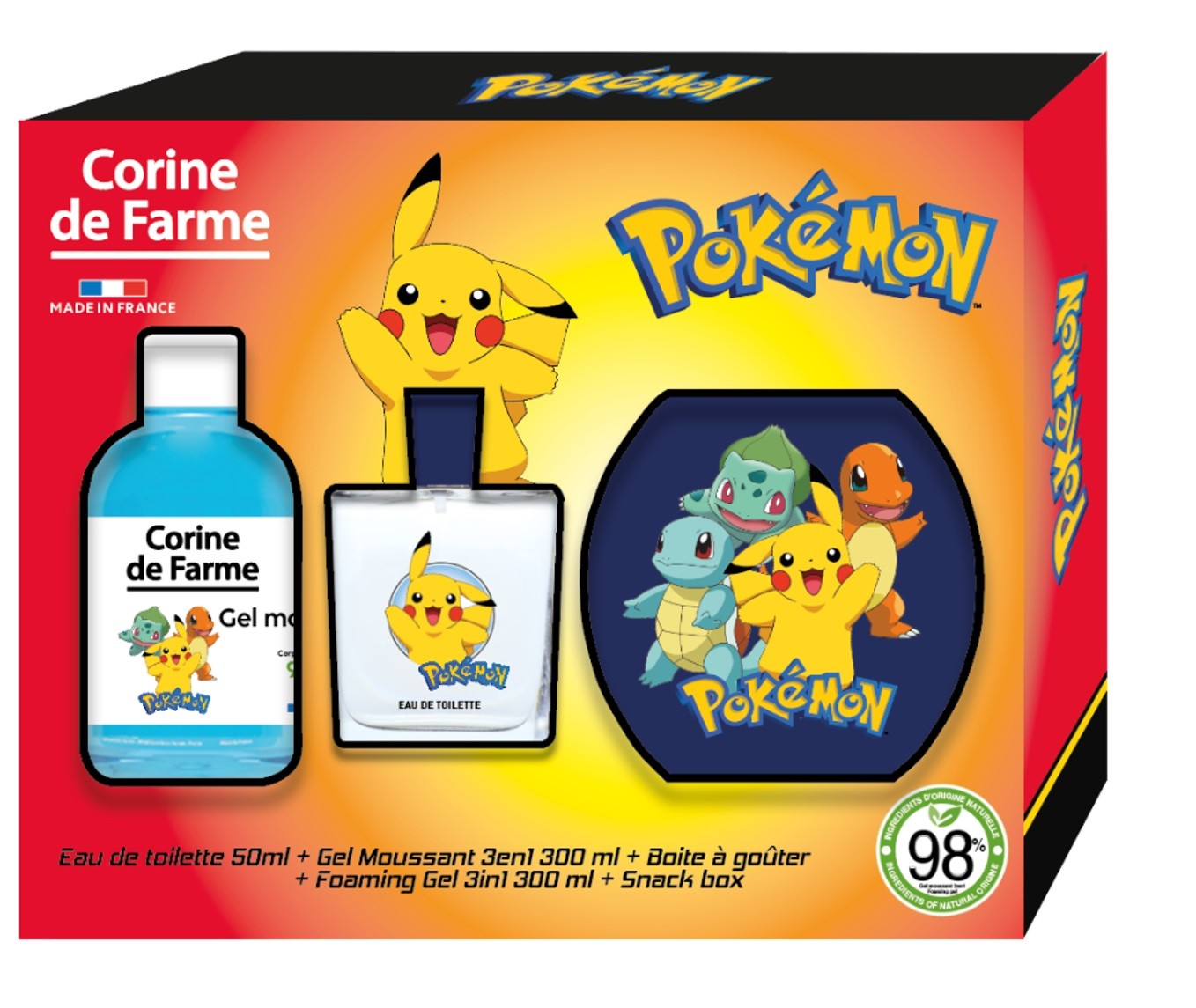 CORINE DE FARME Disney Pokemon dovanų rinkinys (tualetinis | Vaistine1.lt