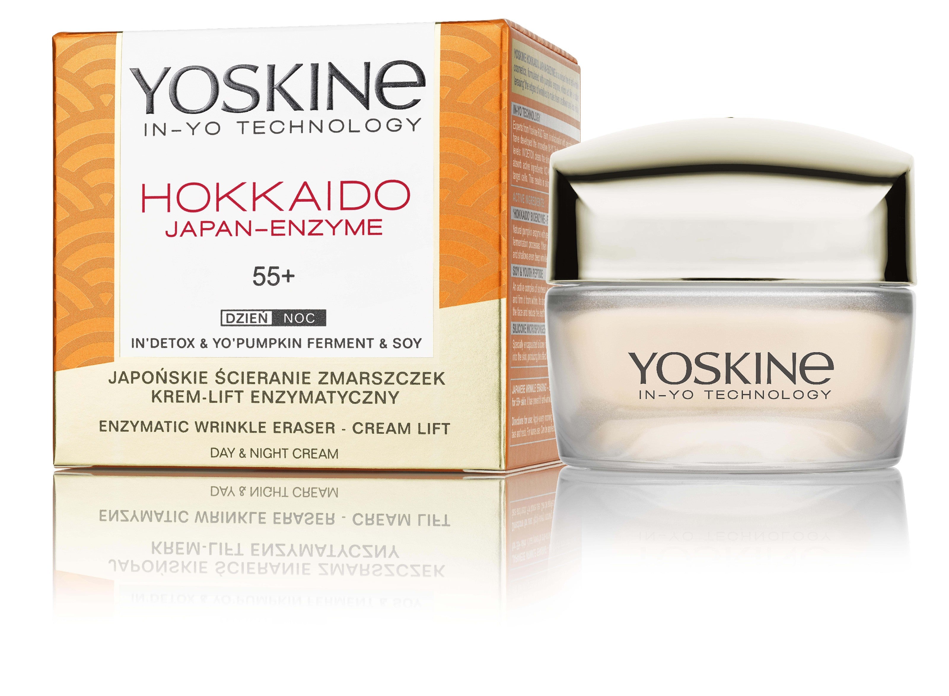 YOSKINE Hokkaido Japan-Enzyme 55+ Anti-wrinkle cream with peptides and pumpkin enzymes 50 ml | Vaistine1.lt