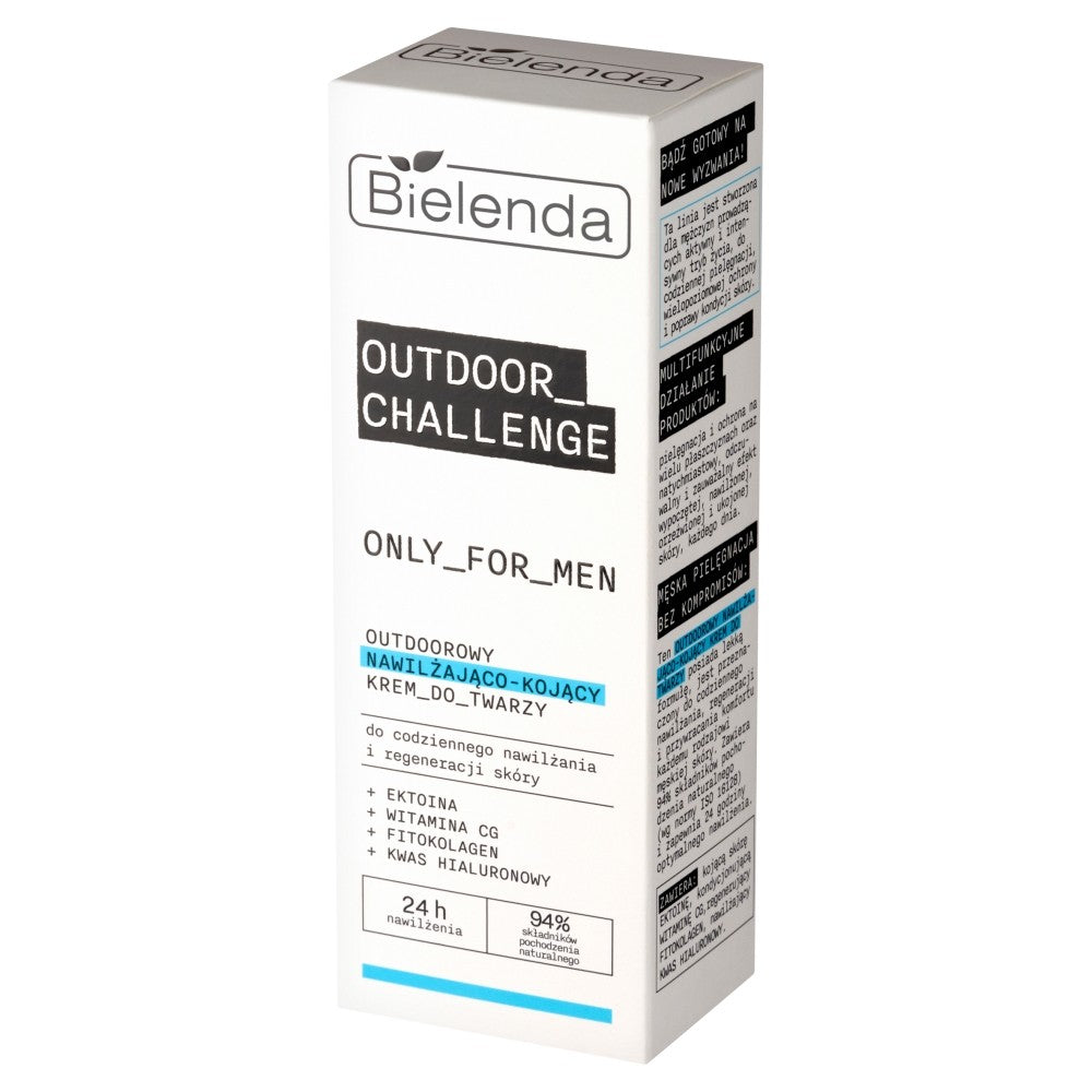 BIELENDA Only For Men Outdoor Challenge Moisturizing and Soothing Cream for Men 50 ml | Vaistine1.lt