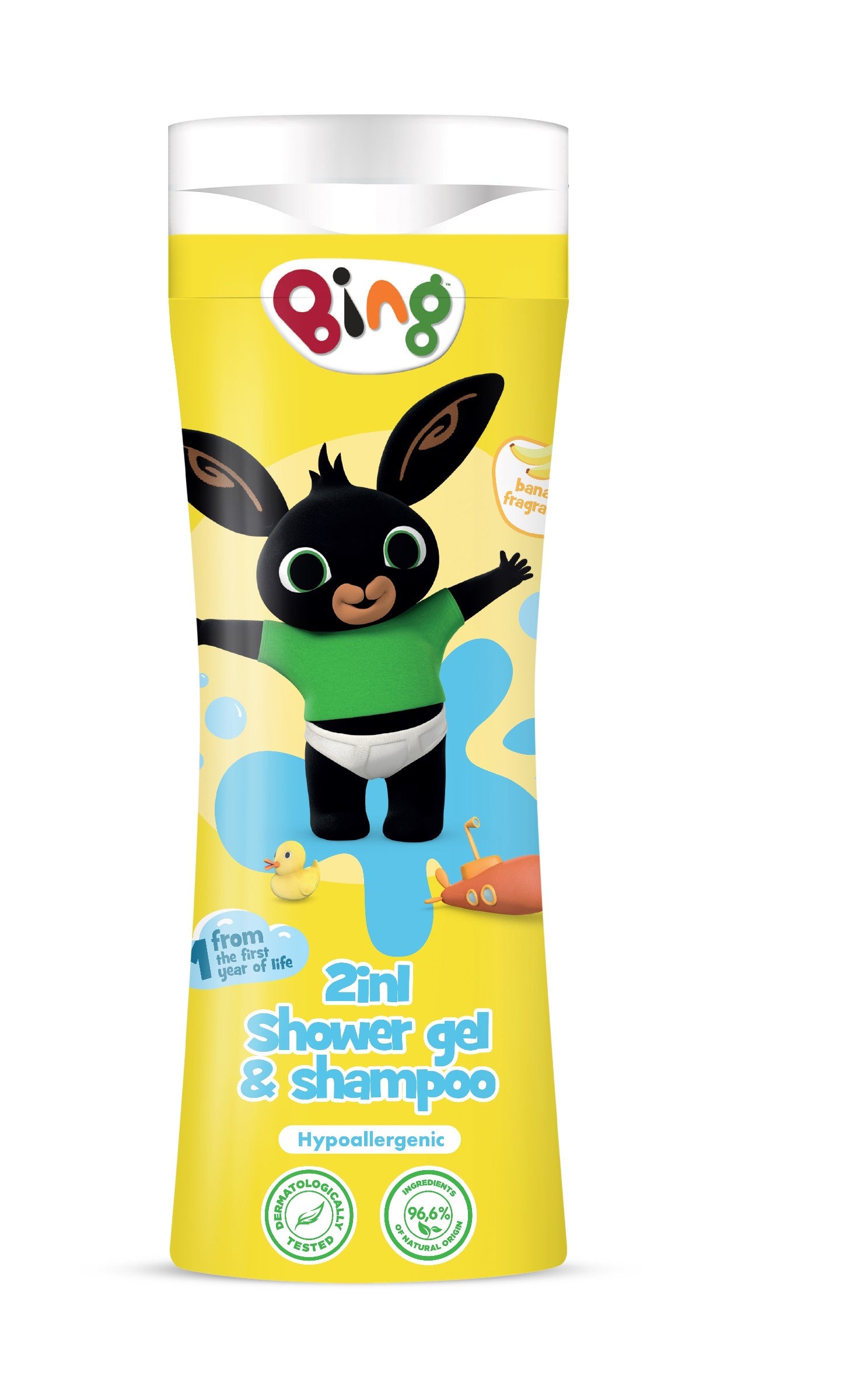 KIDS Bing dušo gelis 2in1 bananas 300 ml | Vaistine1.lt