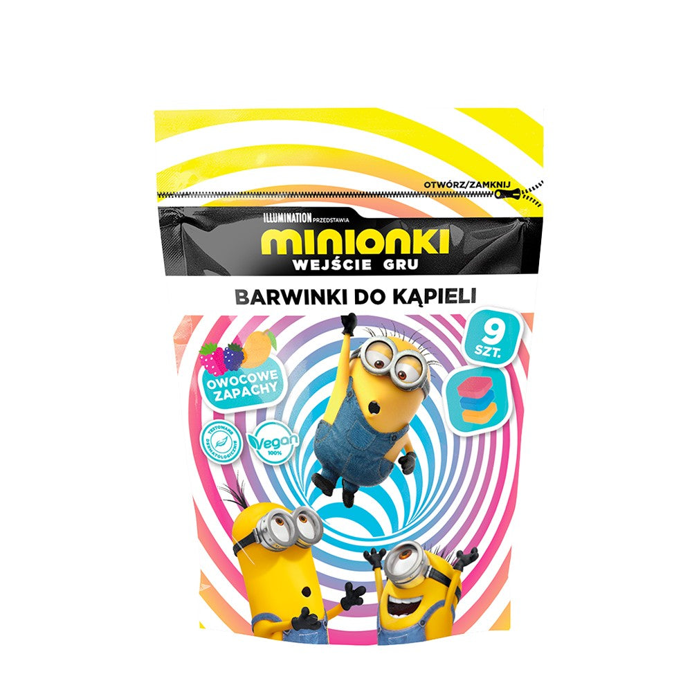 KIDS Minions vonios spalvinimo tabletės 9 x 16g | Vaistine1.lt