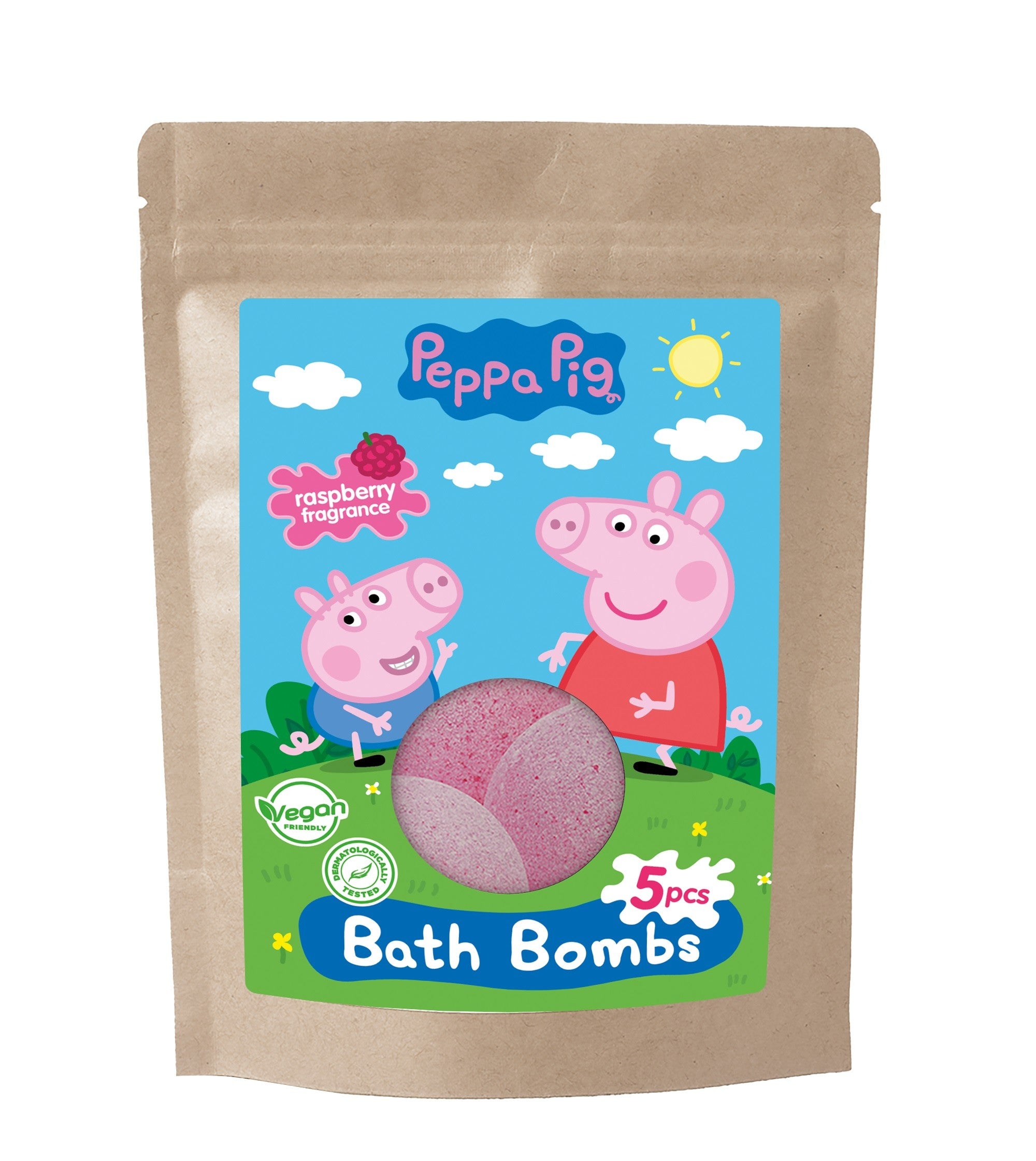 KIDS Peppa Pig spalvinimo vonios bombos 5 x | Vaistine1.lt