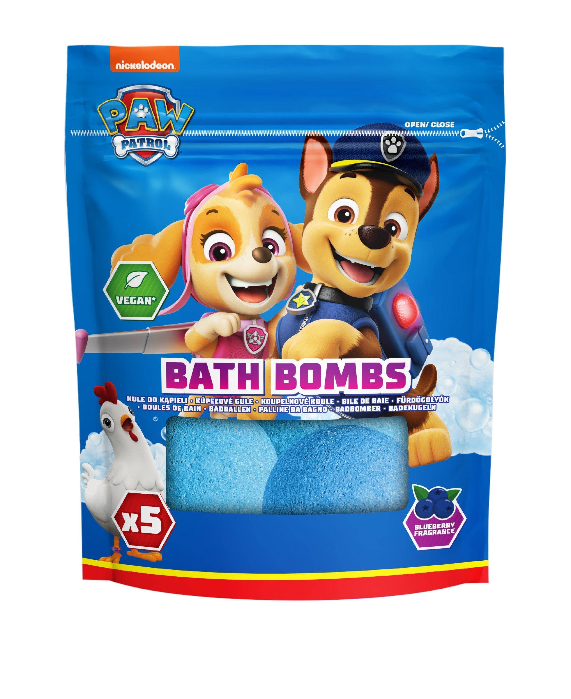 KIDS Efervescenciniai kamuoliukai 5x50g Paw Patrol, juodųjų serbentų, | Vaistine1.lt