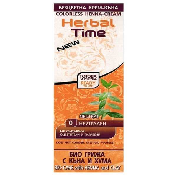 HERBAL TIME Natural Hair Henna 0 Neutral | Vaistine1.lt | WestPharmacy.eu