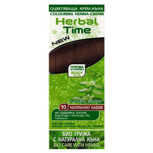 HERBAL TIME Henna for hair natural 10 Natural Brown | Vaistine1.lt | WestPharmacy.eu