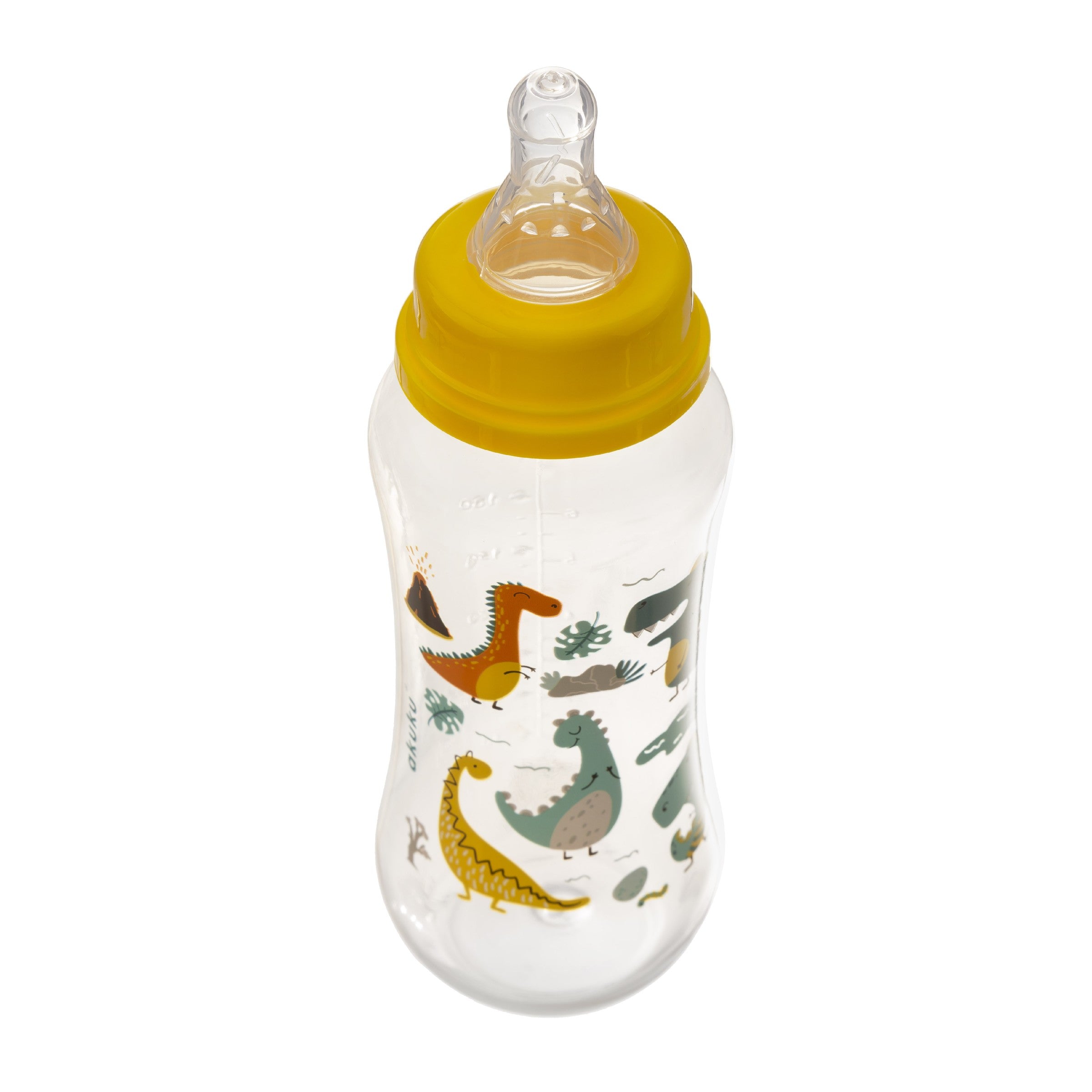 AKUKU Baby Feeding Bottle - Dinosaurs 250ml | Vaistine1.lt