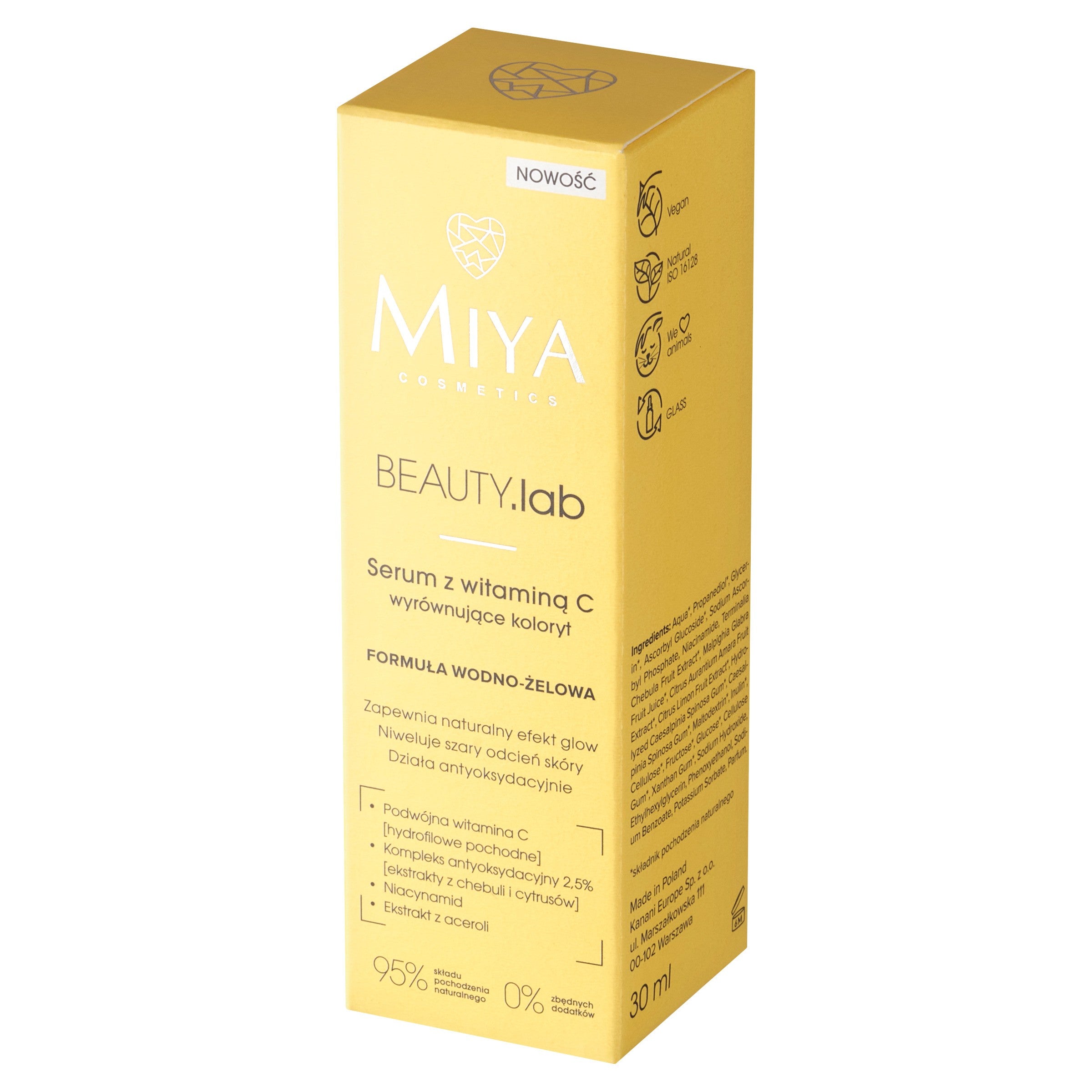 MIYA BEAUTY.lab Serum with vitamin C evens skin tone 30ml | Vaistine1.lt