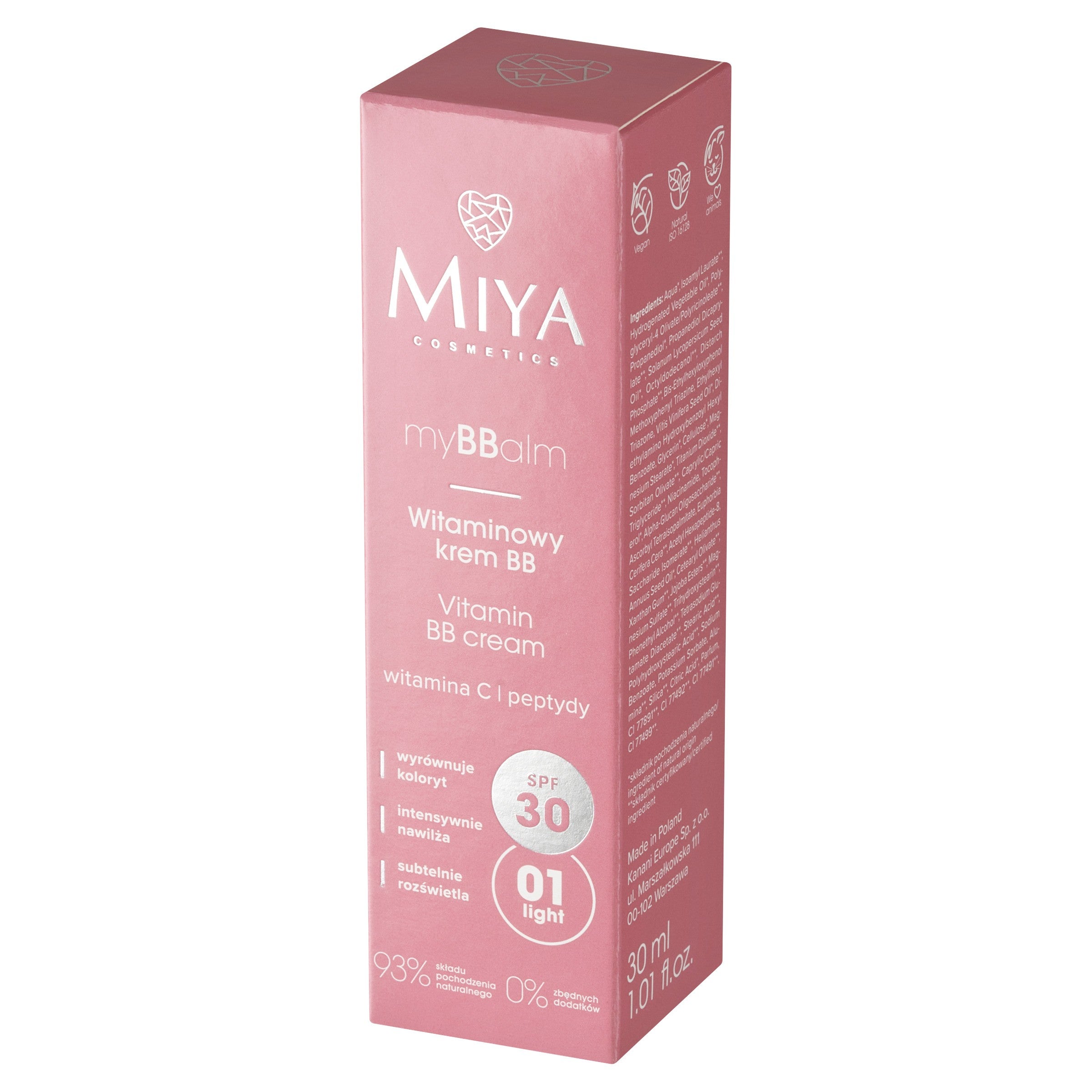 MIYA myBBalm Vitamin Cream bb SPF30 01,30ml | Vaistine1.lt