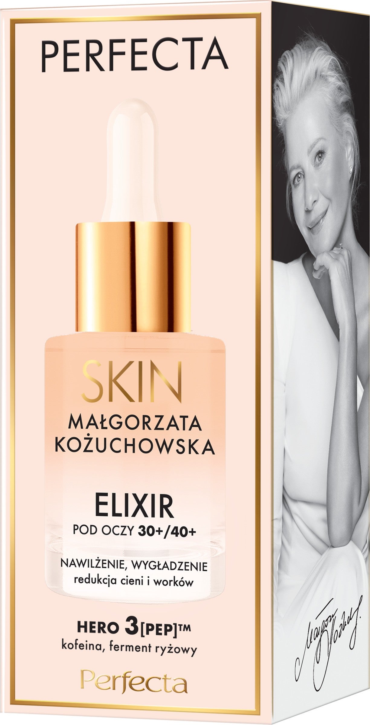 PERFECTA Skin Małgorzata Kożuchowska 30+/40+ Moisturizing and Smoothing Elixir for Under Eyes and Eyelids 15 ml | Vaistine1.lt