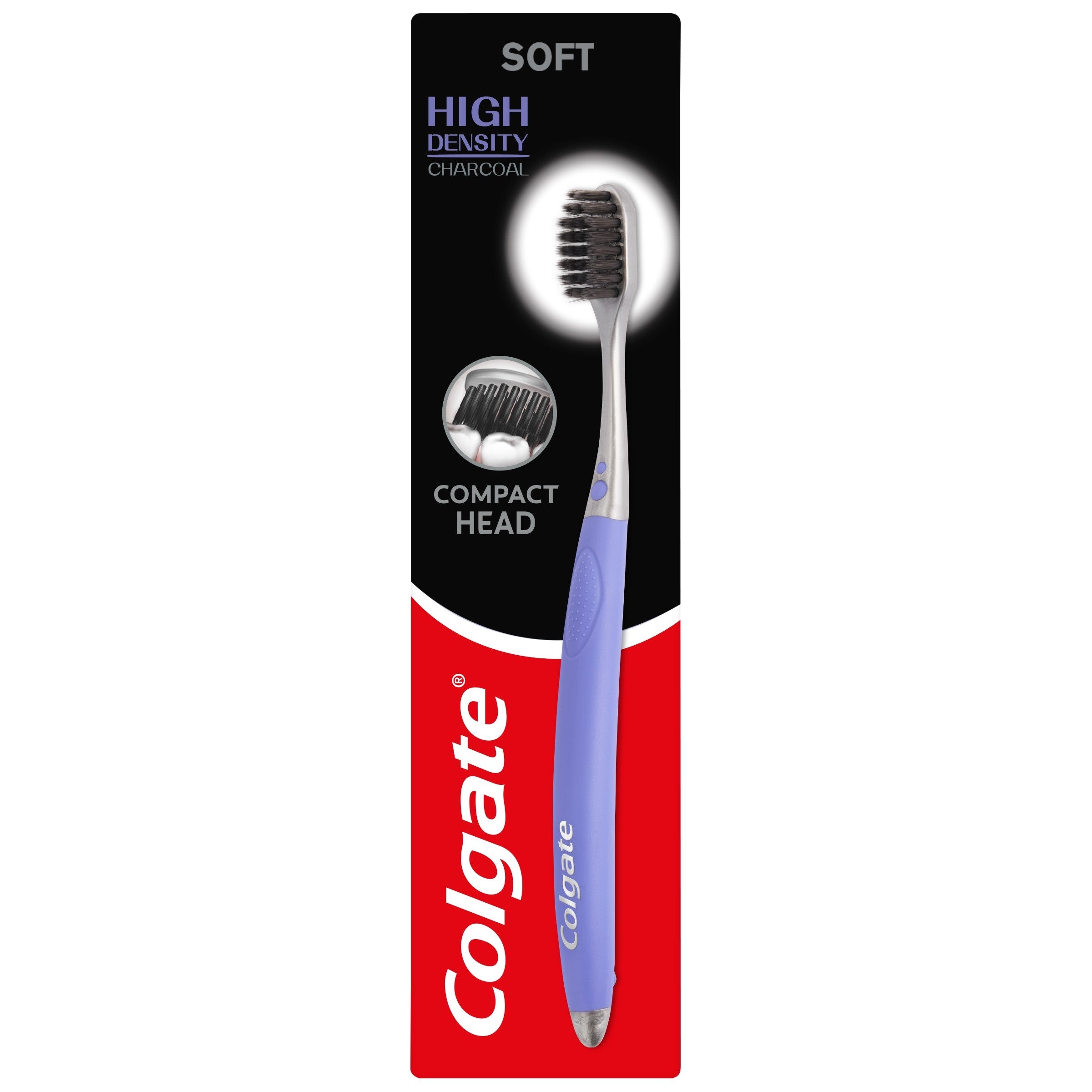 COLGATE High Density Charcoal Toothbrush - Soft | Vaistine1.lt