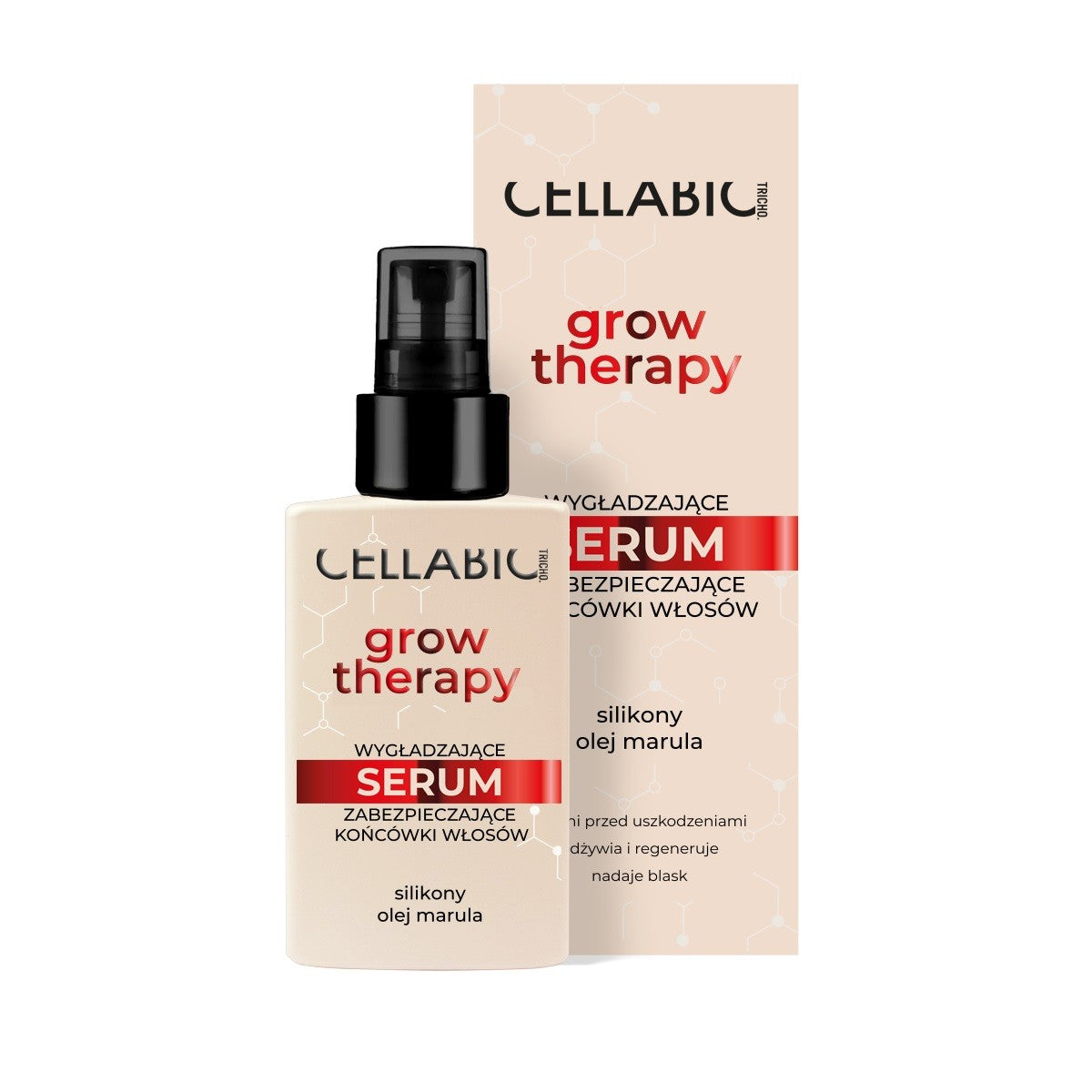 CELLABIC TRICHO Grow Therapy Smoothing Silicone Serum for Hair Ends 50 ml | Vaistine1.lt