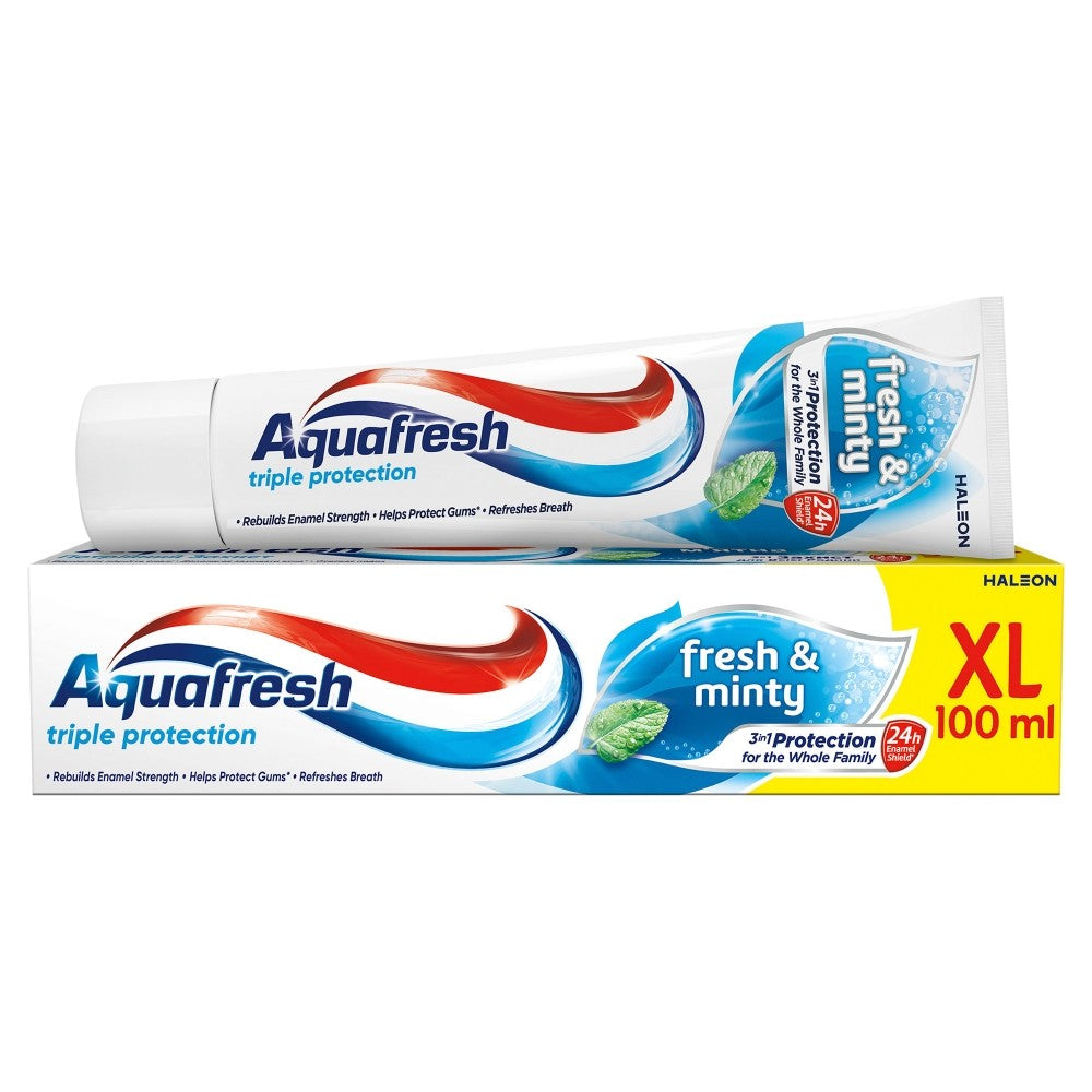 AQUAFRESH Triple Protection Toothpaste Fresh & Minty 100 ml (XL) | Vaistine1.lt