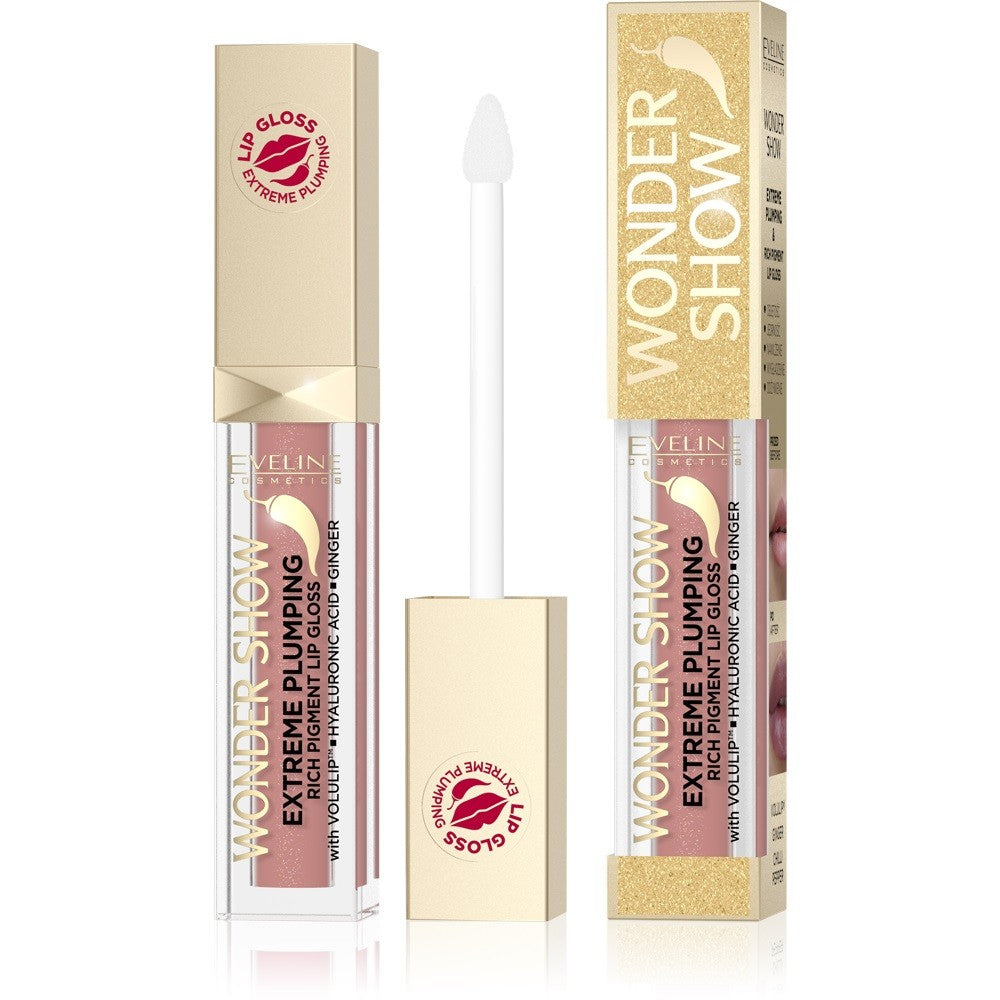 EVELINE Wonder Show Lip Gloss plumping lips no. 02 Dream Nude 6.8 ml | Vaistine1.lt