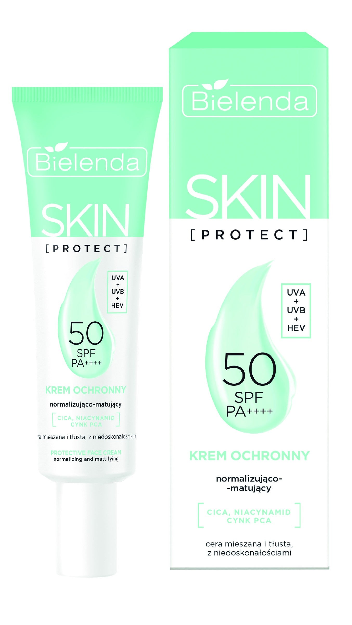 BIELENDA Skin Protect Normalizing and Mattifying Cream SPF 50 40 ml  - Vaistine1.lt | WestPharmacy.eu