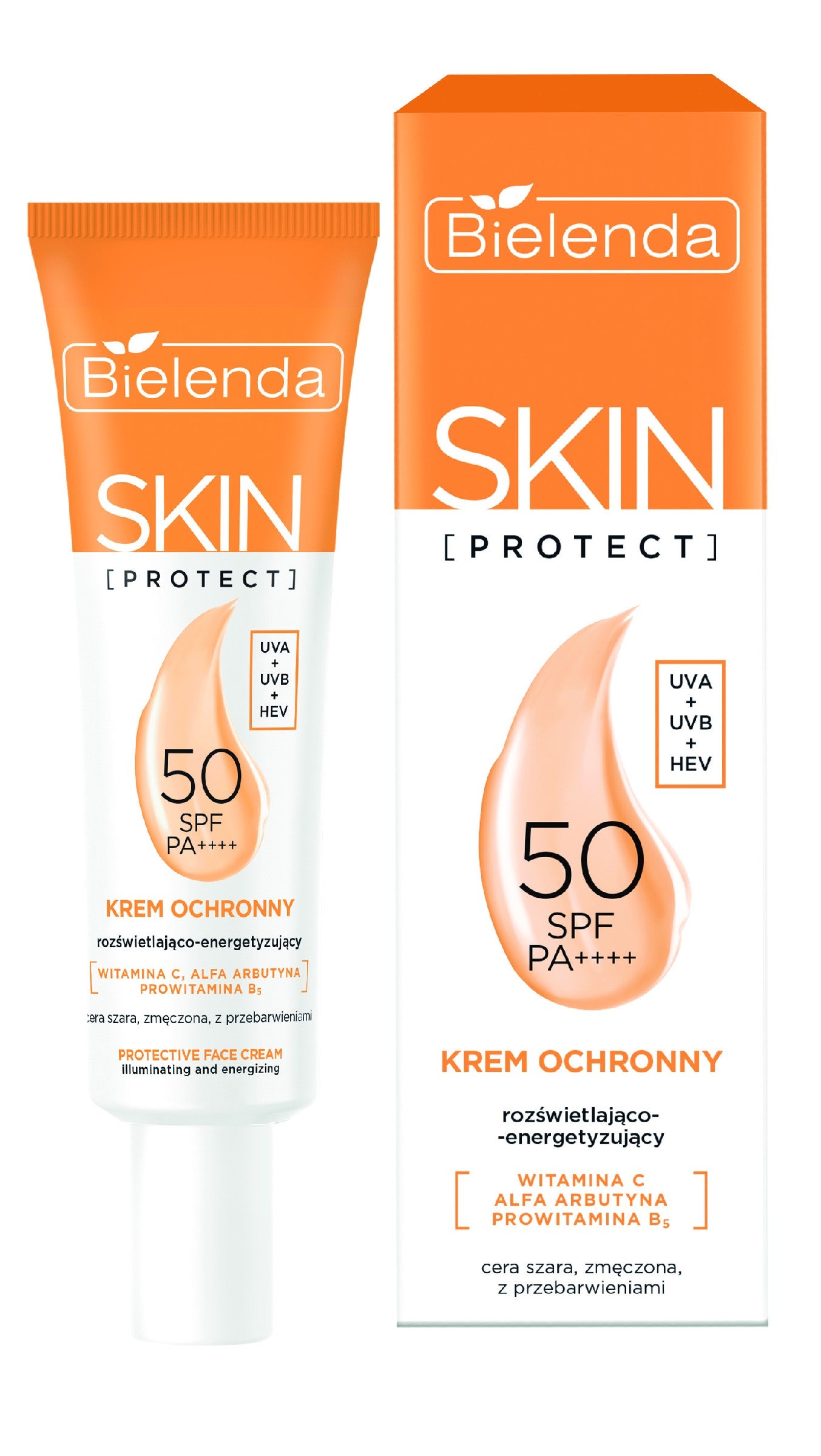 BIELENDA Skin Protect Protective Cream SPF 50 brightening and energizing 40 ml  - Vaistine1.lt | WestPharmacy.eu