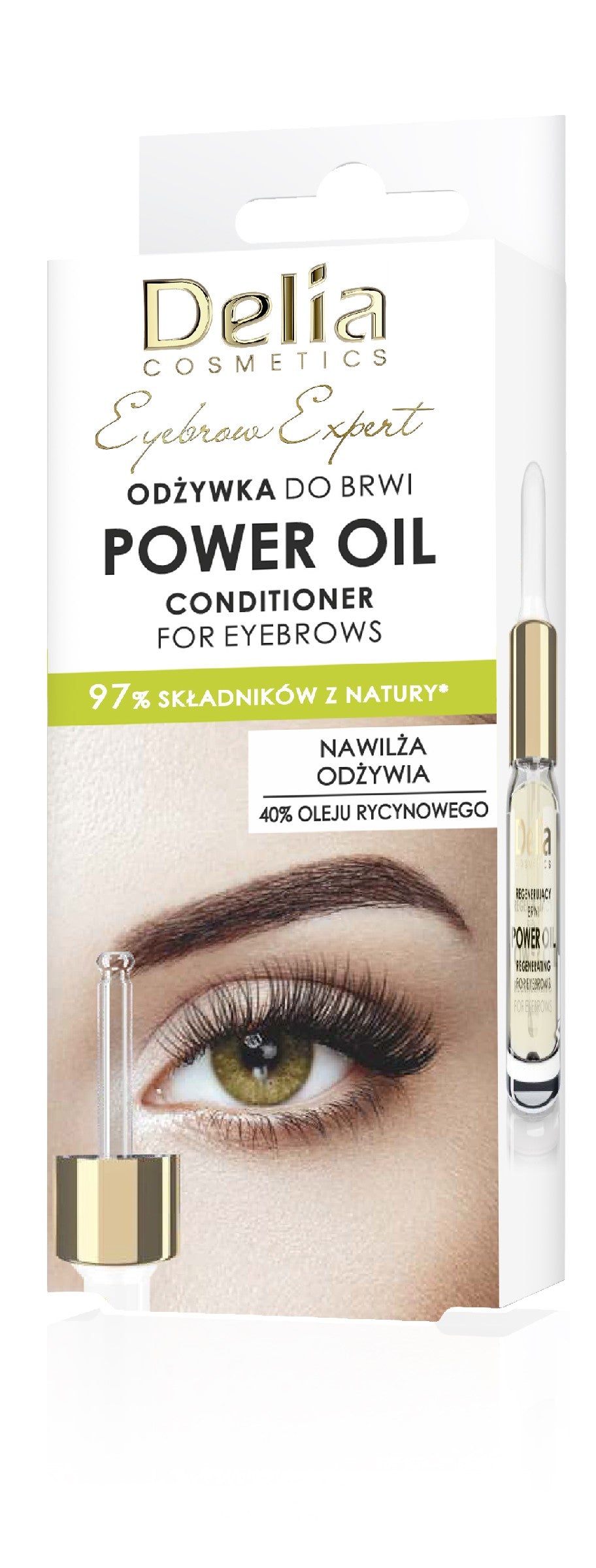 DELIA COSMETICS Eyebrow Expert Brow Conditioner Power Oil 10 ml | Vaistine1.lt