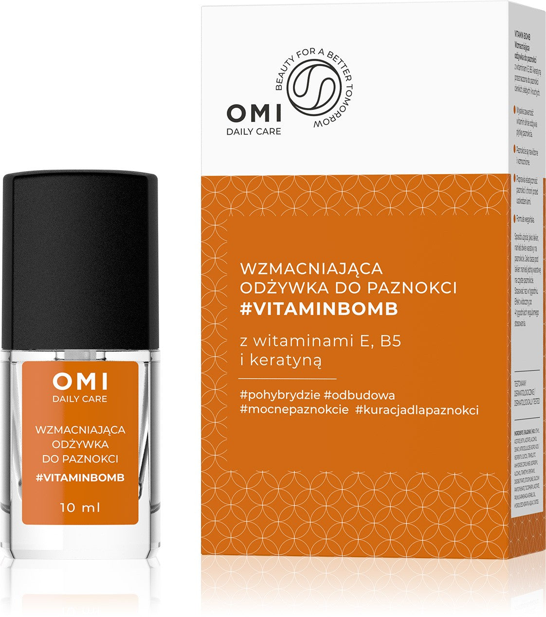 OMI Daily Care Strengthening Nail Conditioner #VITAMINBOMB with vitamins E, B5 and keratin 10 ml | Vaistine1.lt