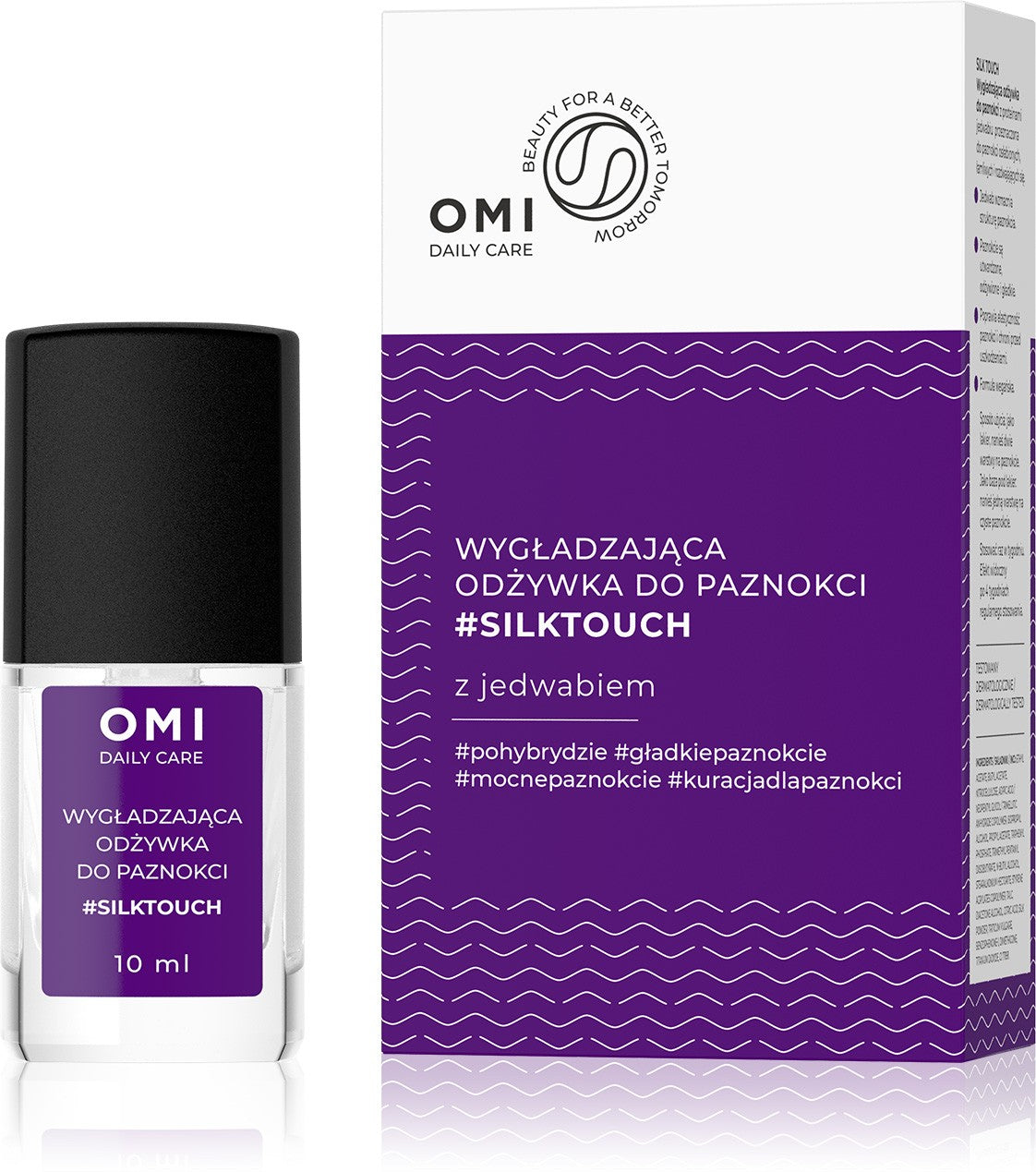 OMI Daily Care Smoothing Nail Conditioner #SILKTOUCH with silk 10 ml | Vaistine1.lt