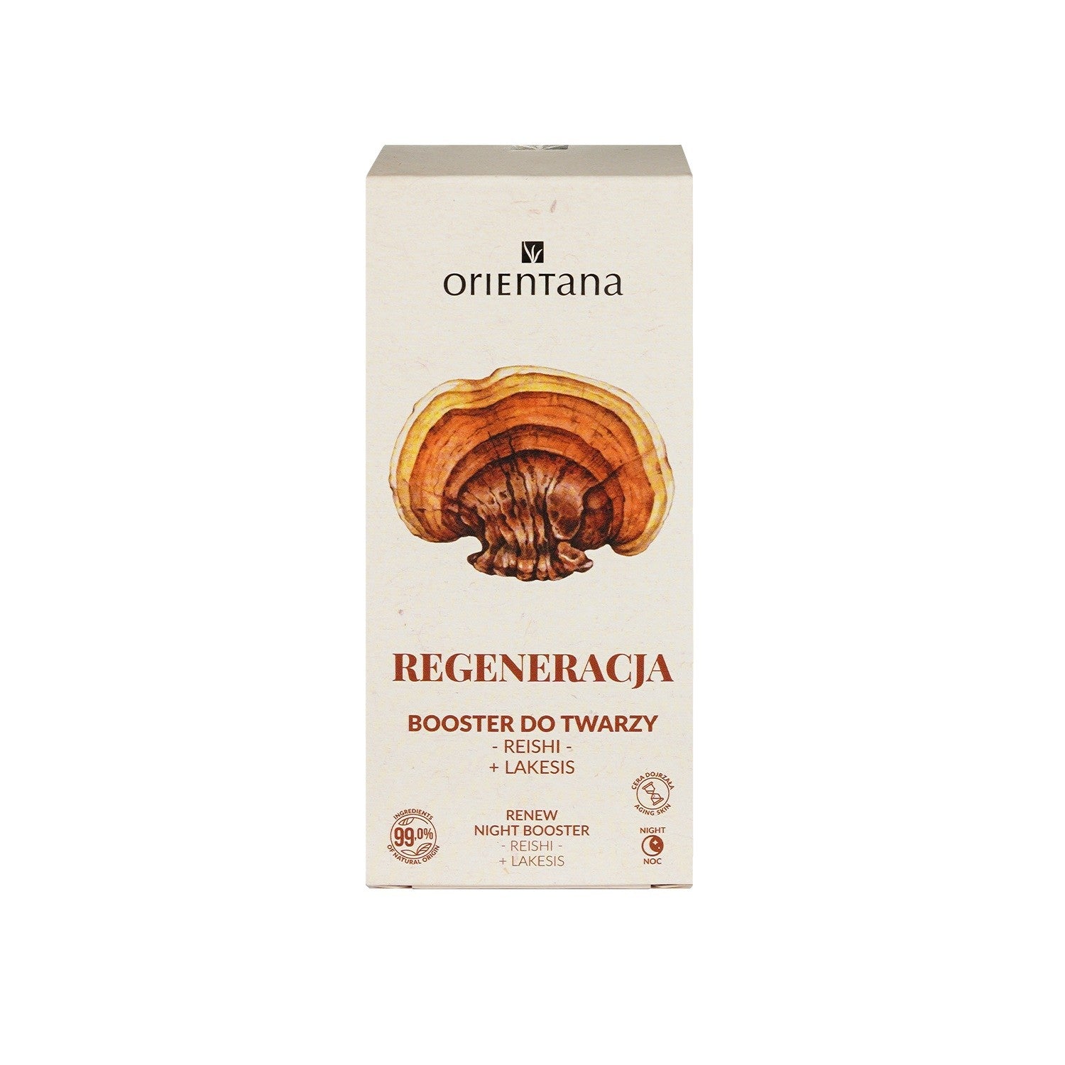 ORIENTANA Face Booster REGENERATION for Night - Reishi + Lakesis 30 ml | Vaistine1.lt