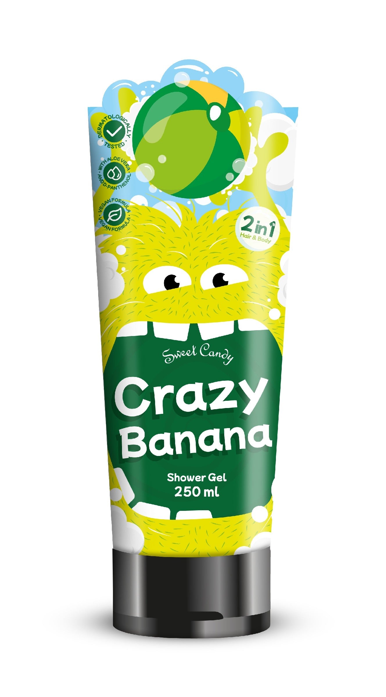 SWEET CANDY Shampoo and shower gel 2in1 - Crazy Banana 250 ml | Vaistine1.lt