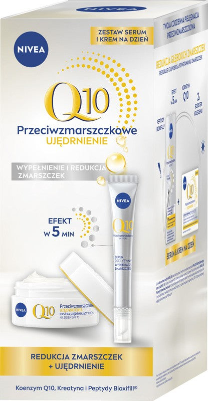 NIVEA Q10 Anti-Wrinkle Firming Day Cream + Serum Gift Set  - Vaistine1.lt | WestPharmacy.eu