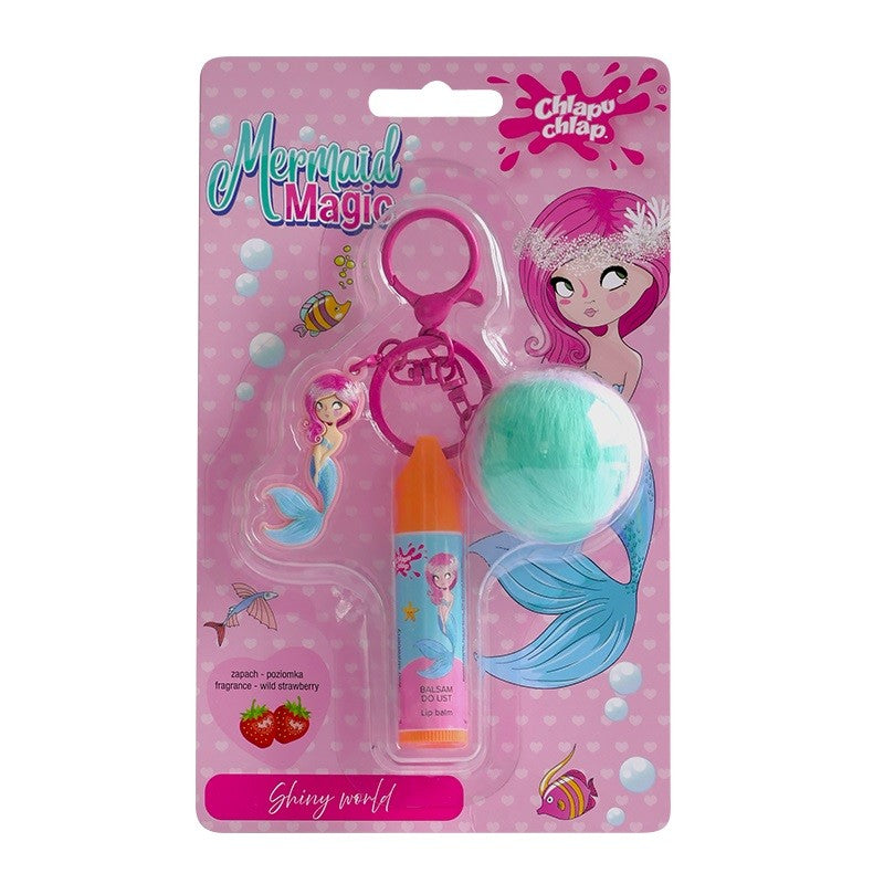 CHLAPU CHLAP Lip Gloss with Mermaid Magic pendant - strawberry  - Vaistine1.lt | WestPharmacy.eu