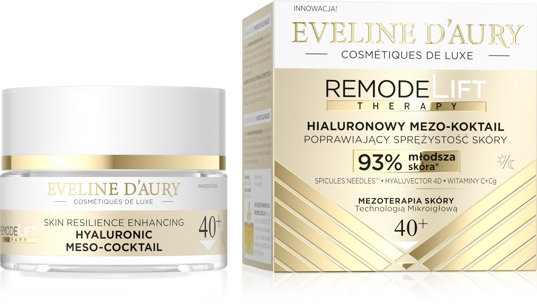 EVELINE D'AURY Remodelift Therapy Hyaluronic Meso-Cocktail to improve skin elasticity 40+ for day and night 50 ml.  - Vaistine1.lt | WestPharmacy.eu