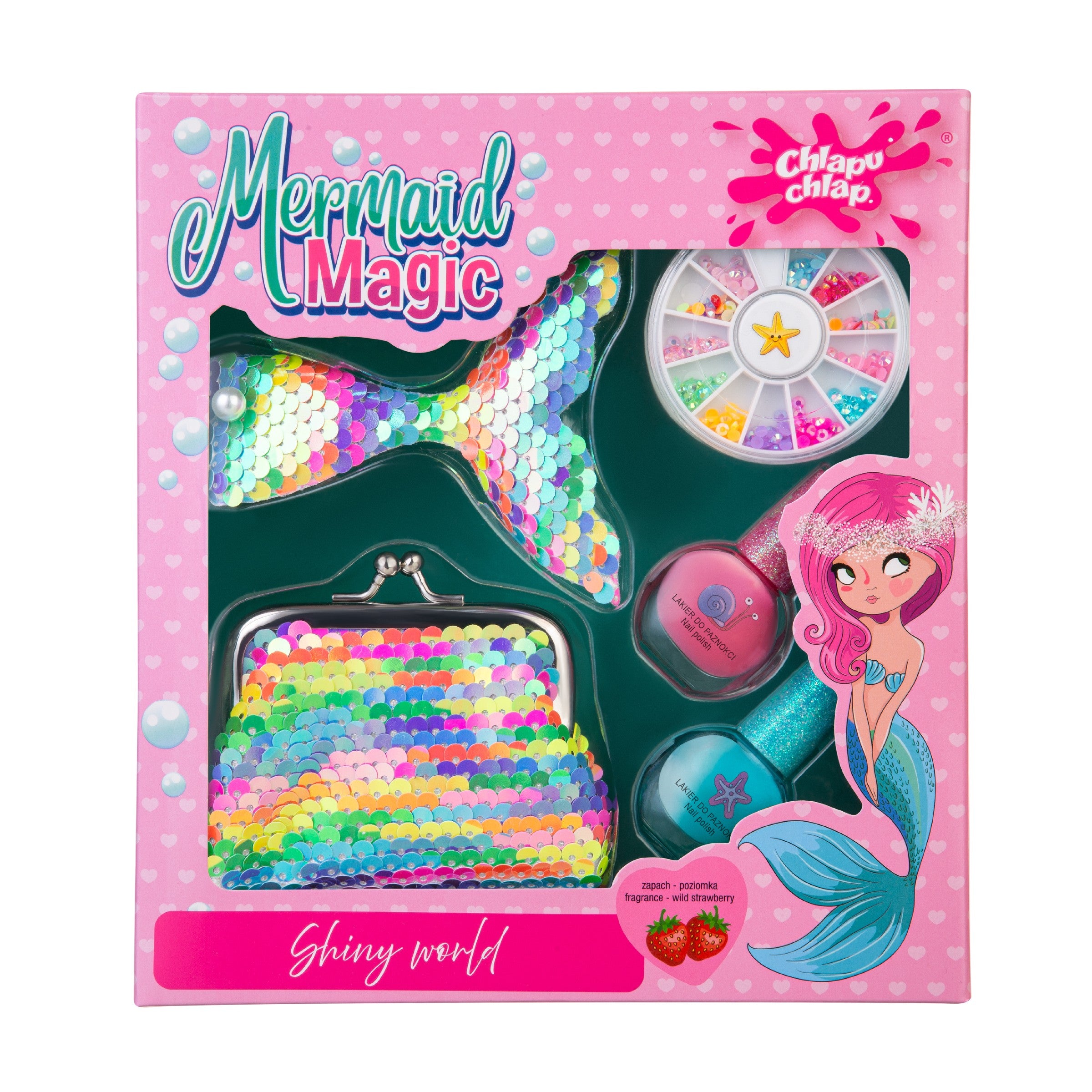 CHLAPU CHLAP Mermaid Magic children's set with purse, nail polish, hairpin and ornaments  - Vaistine1.lt | WestPharmacy.eu