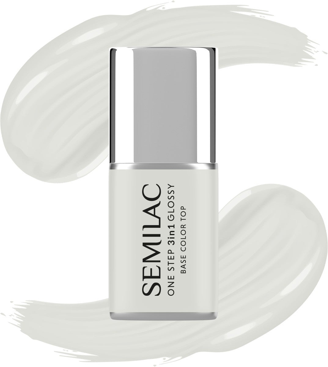 SEMILAC One Step Glossy 3in1 Nail Hybrid Varnish S110 The White 7ml  - Vaistine1.lt | WestPharmacy.eu