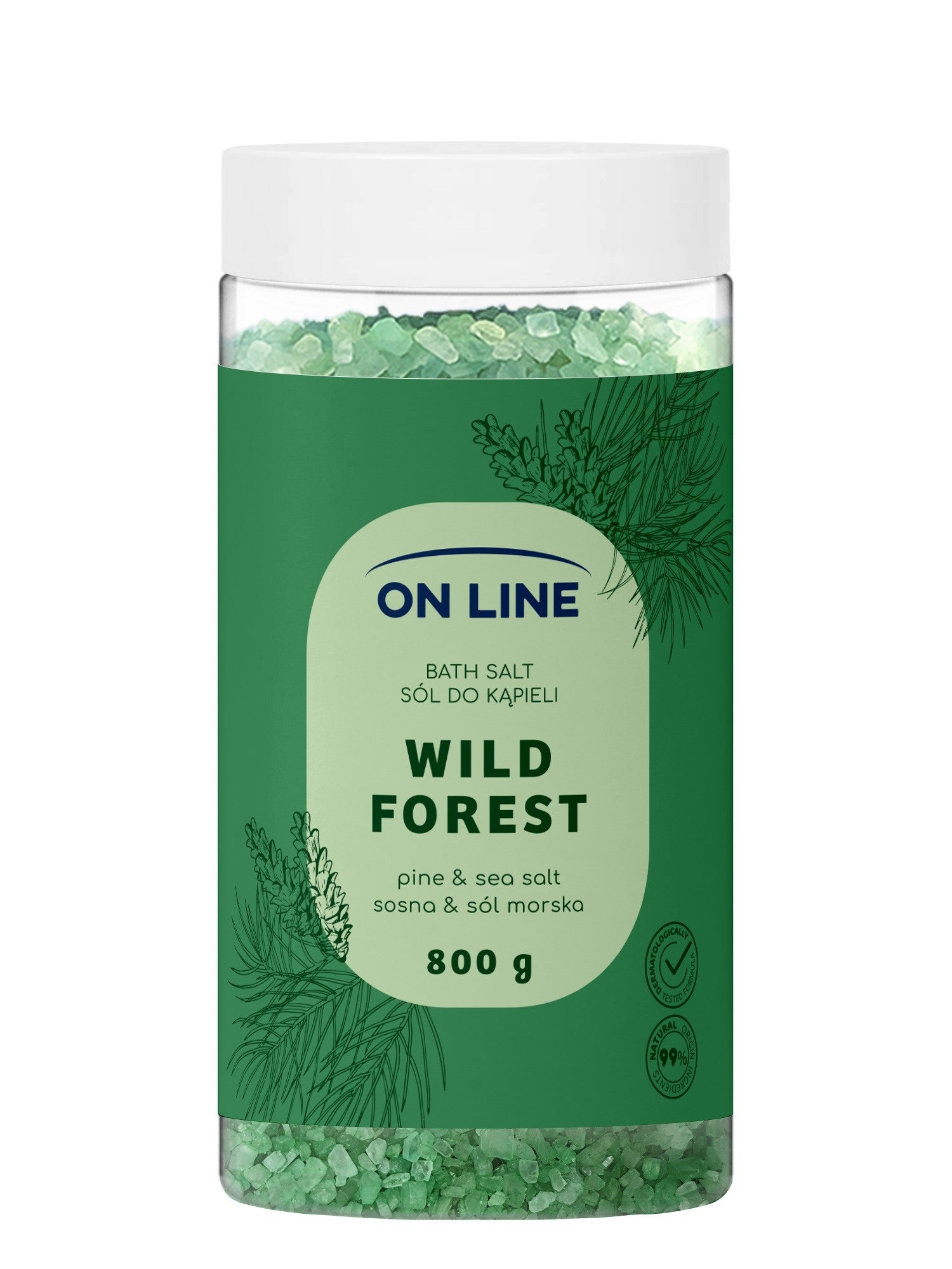 ON LINE Wild Forest bath salt 800 g  - Vaistine1.lt | WestPharmacy.eu