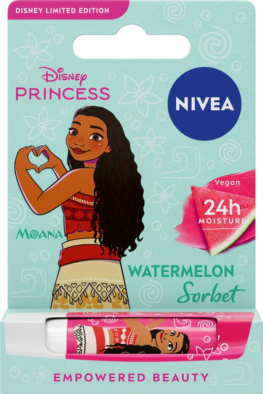 NIVEA Disney Princess Nurturing Lipstick Watermelon Sorbet Moana - Limited Edition 4.8 g  - Vaistine1.lt | WestPharmacy.eu
