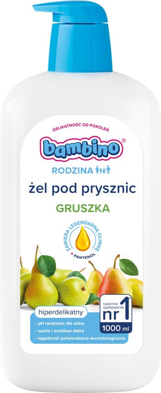 BAMBINO Family Hyperdelicate pear-scented shower gel 1000 ml  - Vaistine1.lt | WestPharmacy.eu