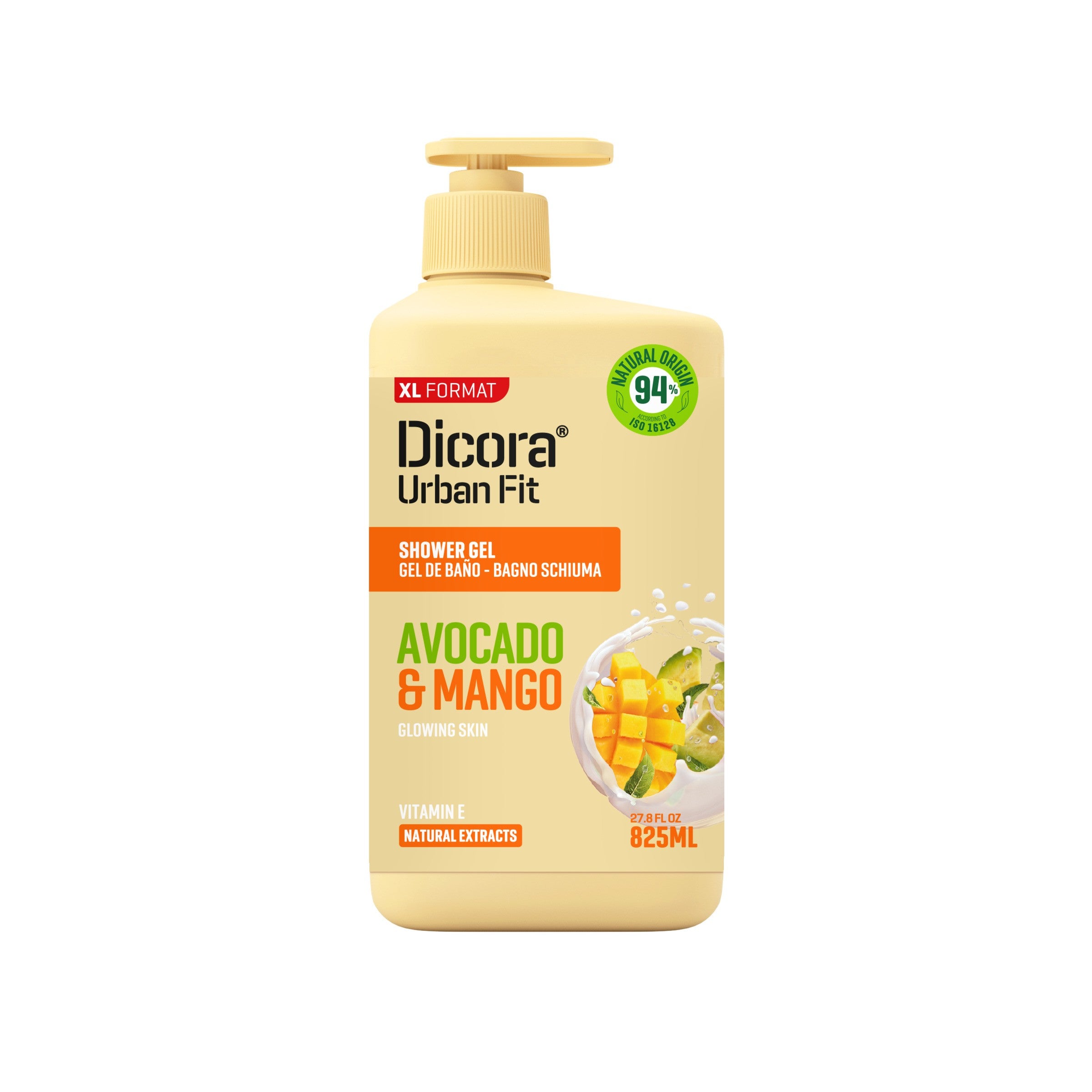 DICORA Avocado and Mango Shower Gel 825 ml  - Vaistine1.lt | WestPharmacy.eu