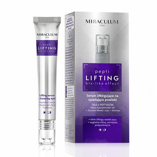 MIRACULUM Pepti Lifting Serum for drooping eyelids day and night 20 ml  - Vaistine1.lt | WestPharmacy.eu