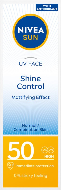 NIVEA SUN Shine Control Mattifying Face Cream SPF50 50 ml  - Vaistine1.lt | WestPharmacy.eu