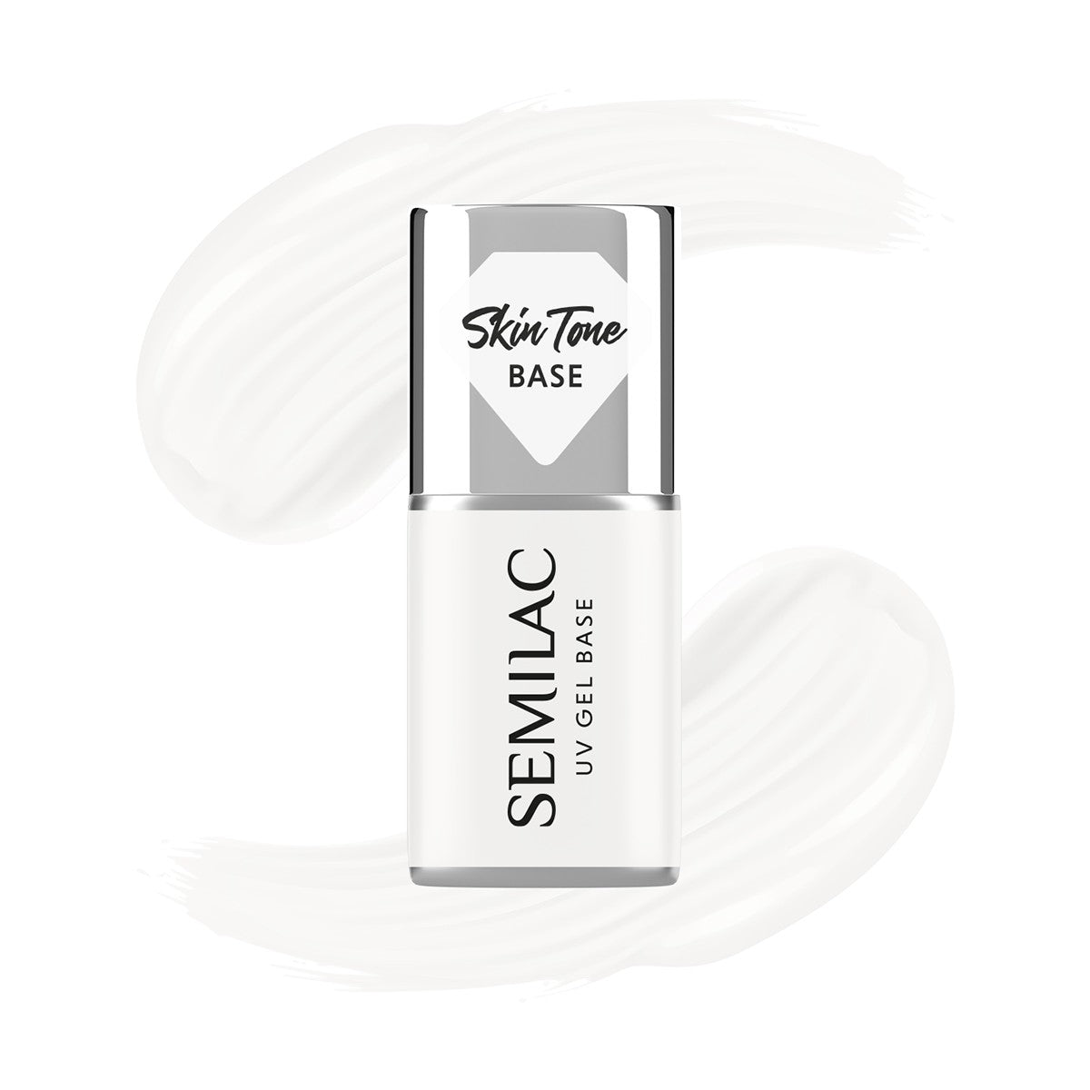SEMILAC Skin Tone cover base for hybrid varnishes semi-transparent Coconut Cream 7 ml  - Vaistine1.lt | WestPharmacy.eu