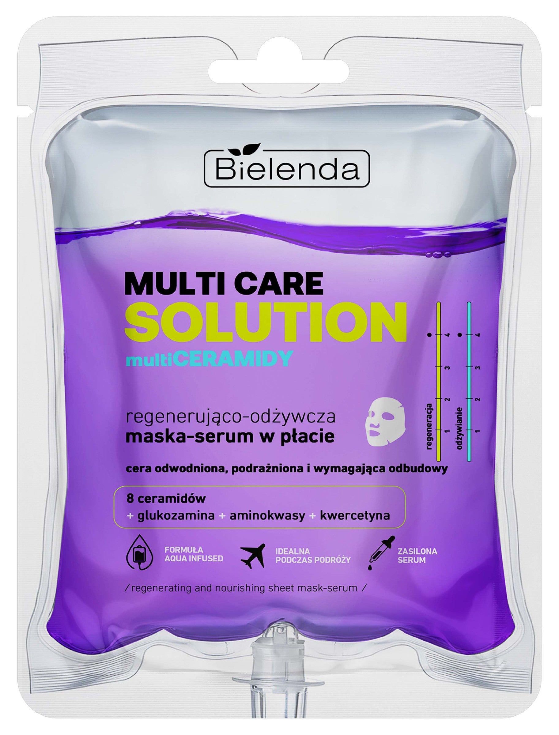 BIELENDA Multi ceramides regenerating and nourishing mask-serum in a sheet  - Vaistine1.lt | WestPharmacy.eu