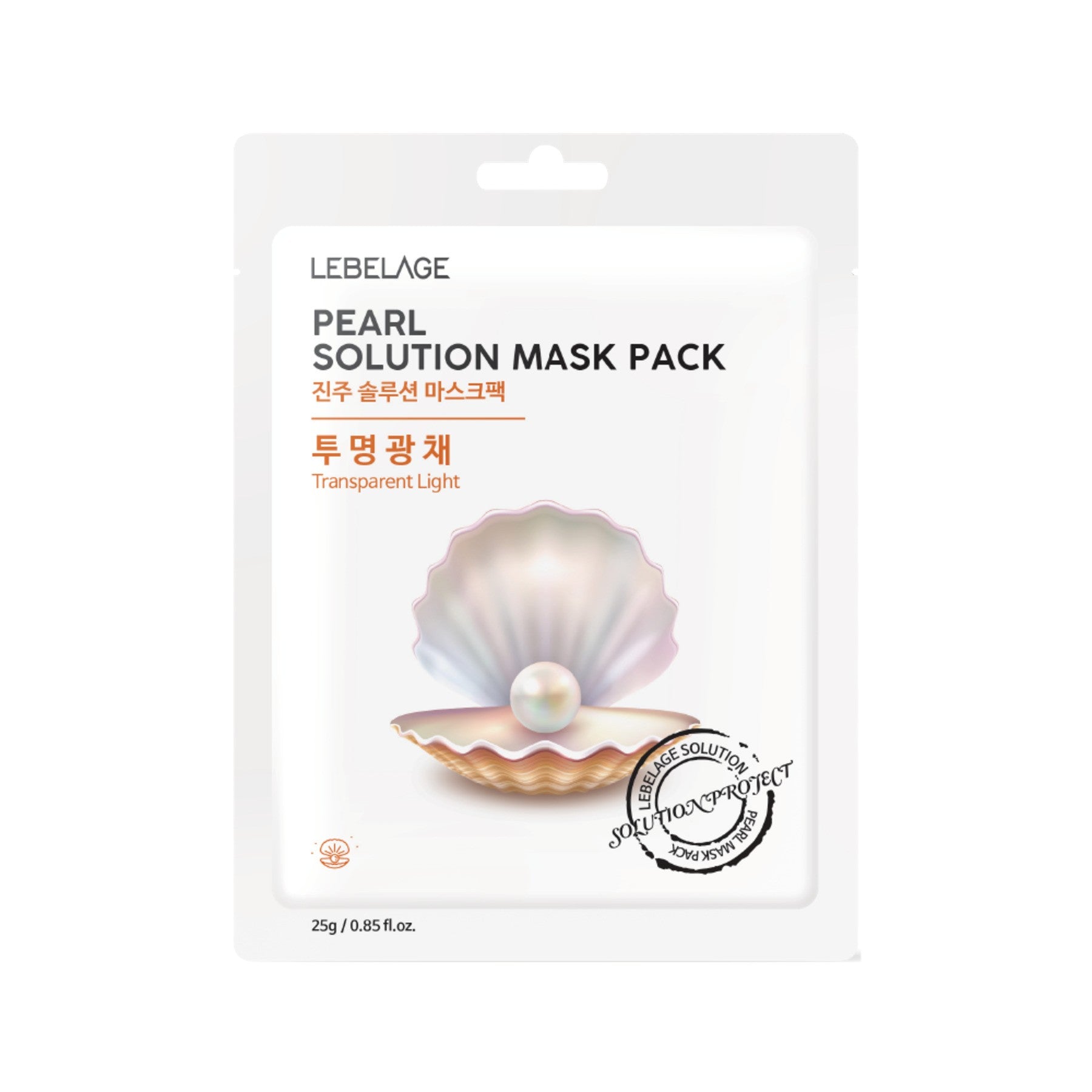 LEBELAGE Pearl Solution sheet mask  - Vaistine1.lt | WestPharmacy.eu